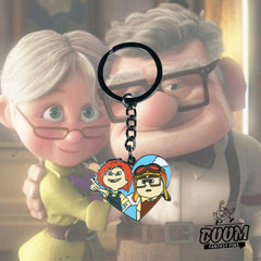Porte-clés – Carl Fredricksen et Ellie Fredricksen du film Là-haut – Disney Fantasy