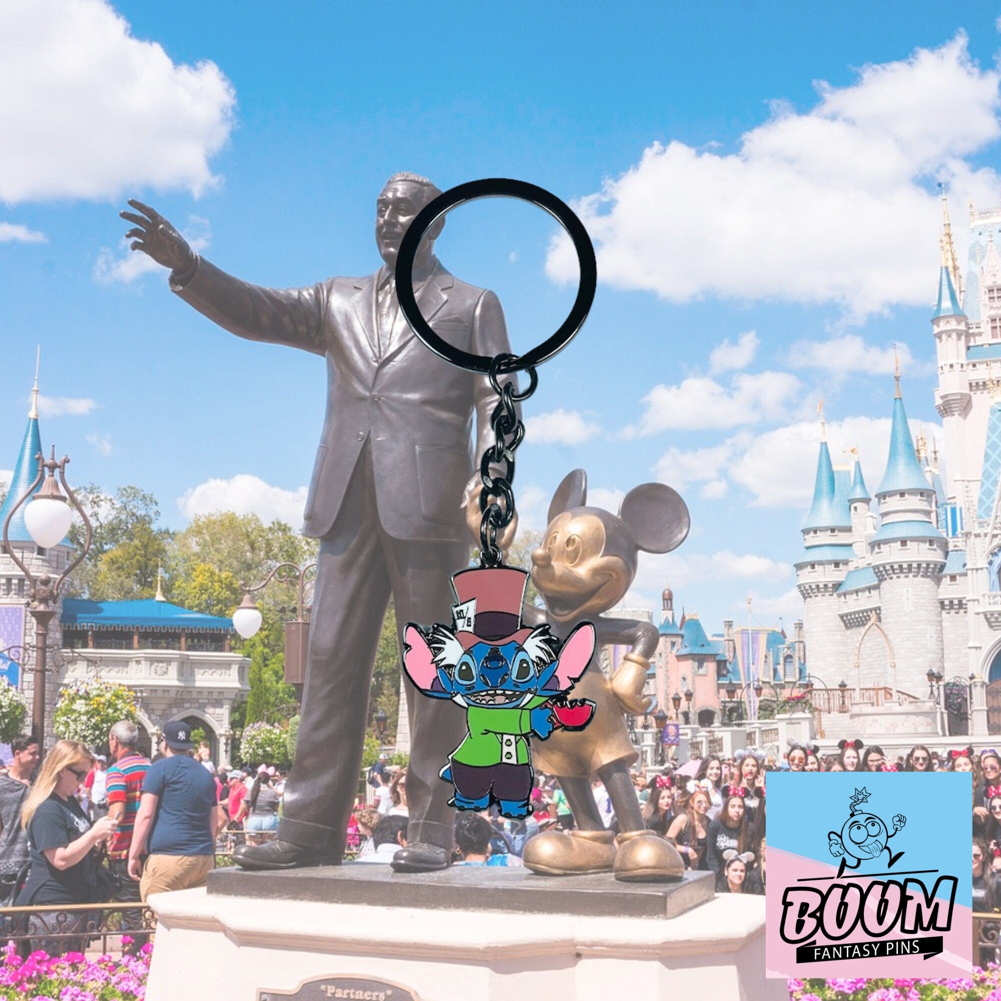 Llavero – Experimento 626 Stitch como el Sombrerero Loco de Lilo &amp; Stitch – Disney Fantasy