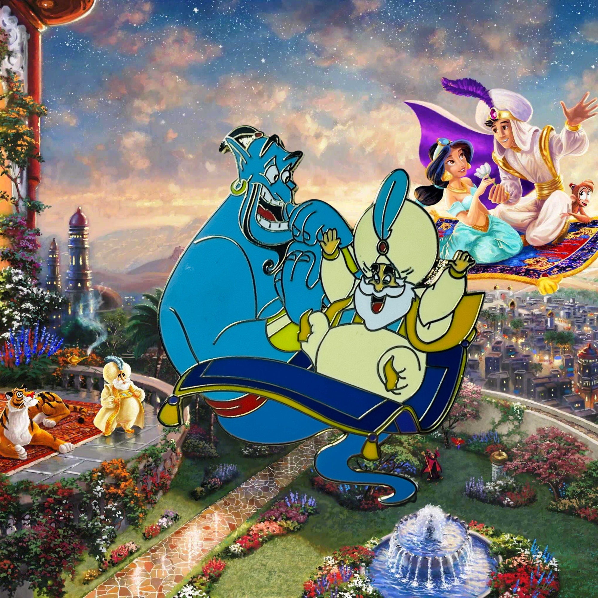 Pin's – Génie et Sultan d'Aladdin – Disney Fantasy