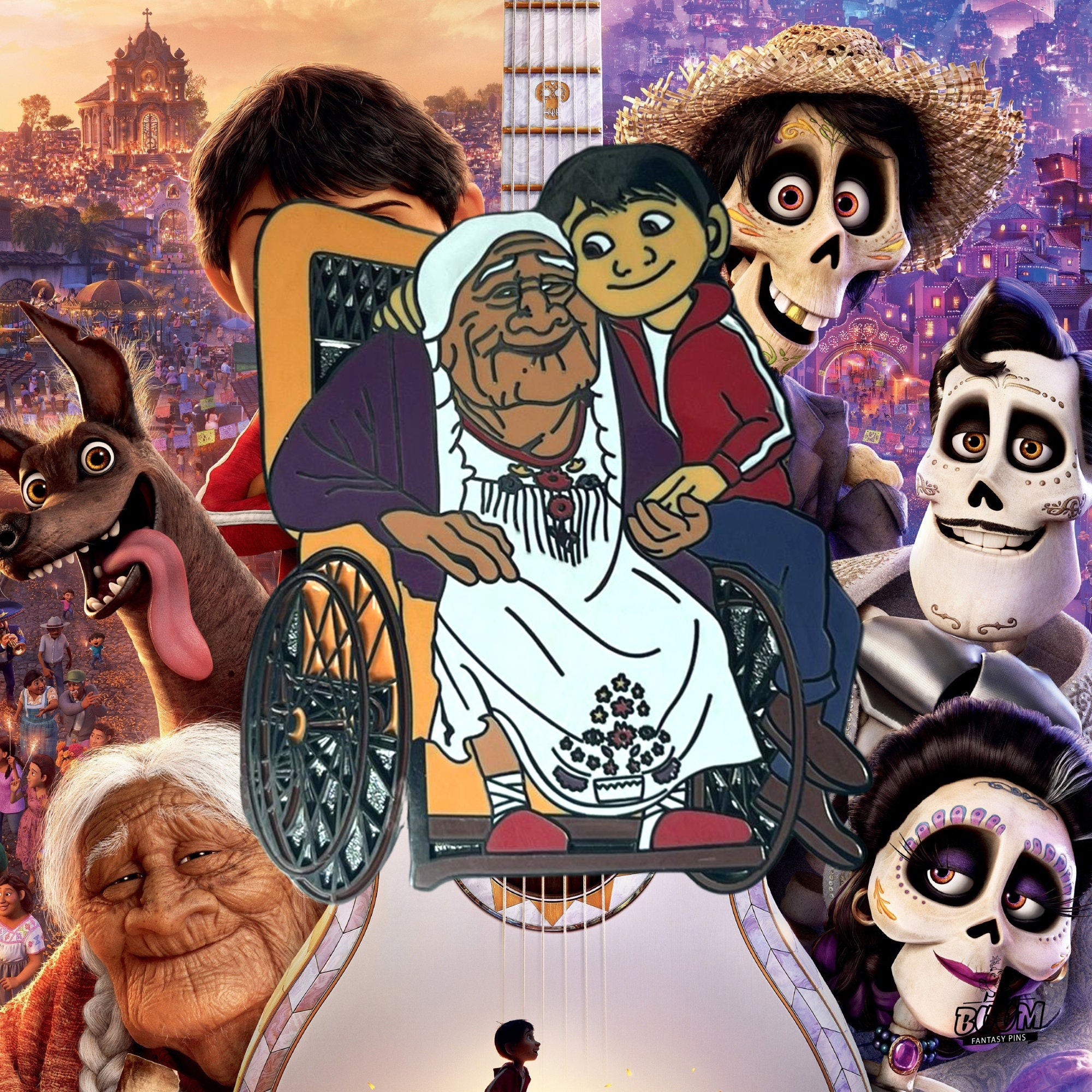 Pin – Miguel Rivera y Mamá Coco de Coco – Disney Fantasy