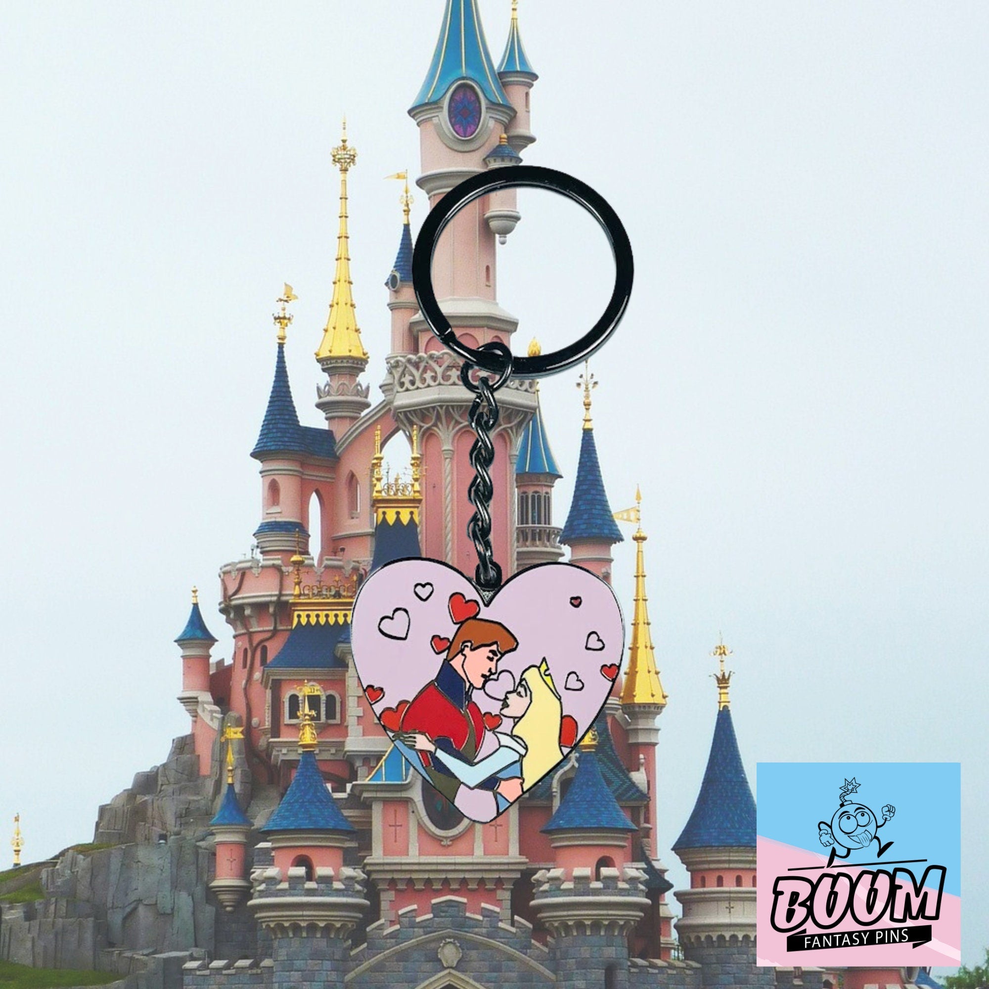 Porte-clés – Princesse Aurore et Prince Philippe de La Belle au bois dormant – Disney Fantasy