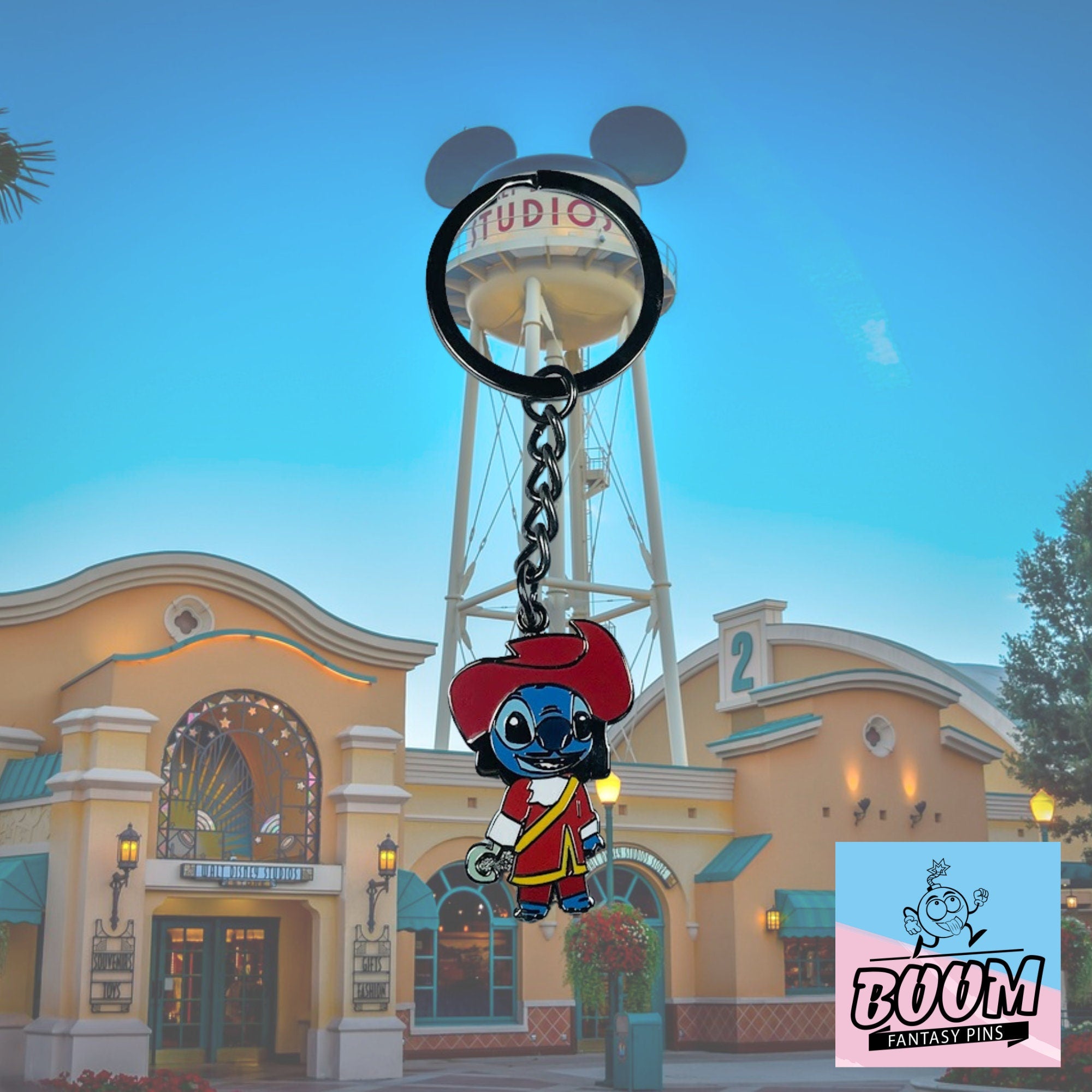 Llavero – Experimento 626 Stitch como el Capitán Garfio de Lilo &amp; Stitch Disney Fantasy