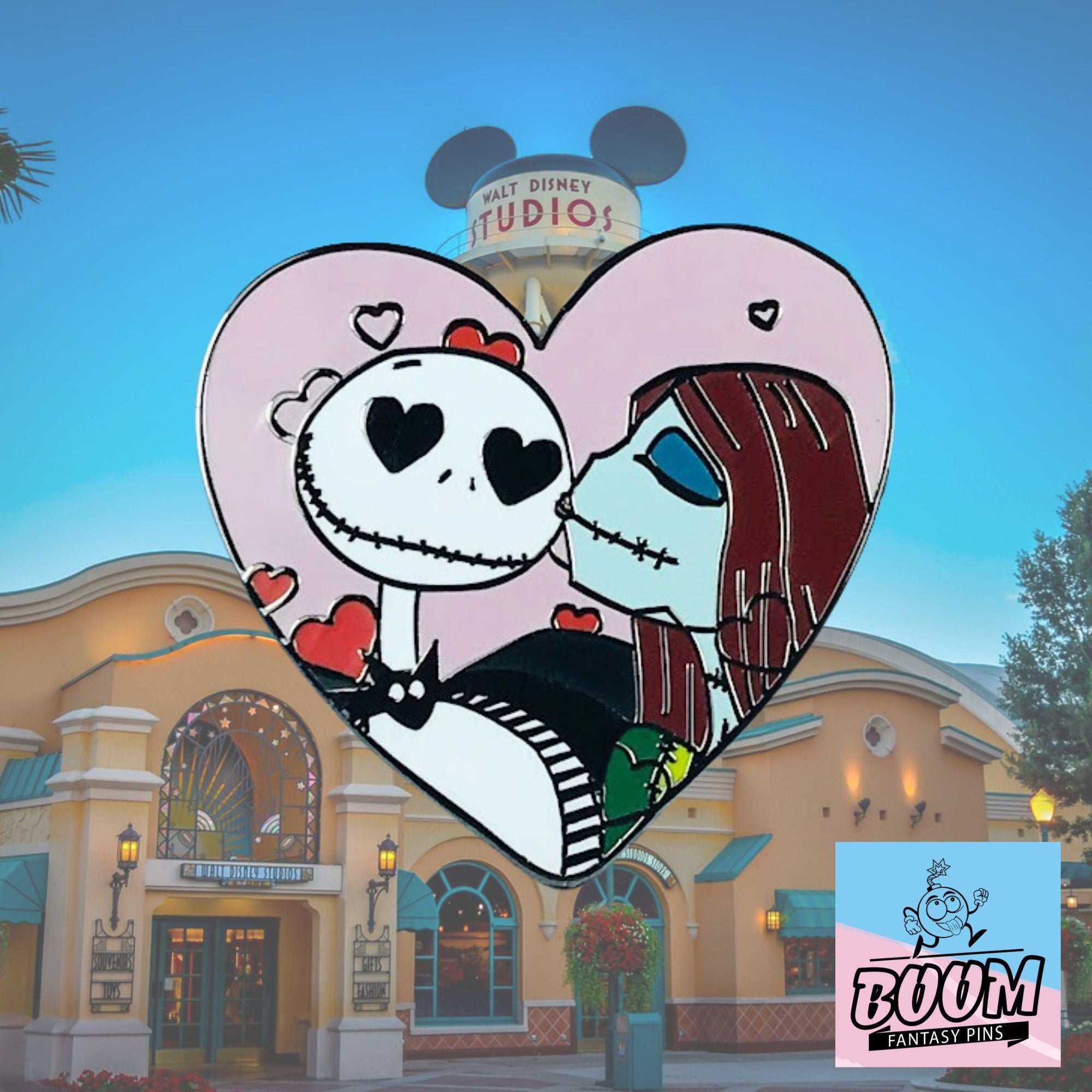 Pin's – Jack Skellington et Sally de L'Étrange Noël de Monsieur Jack – Disney Fantasy