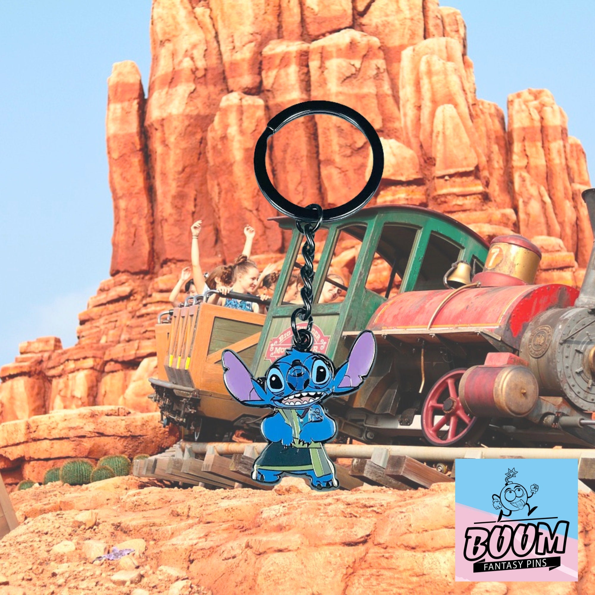 Llavero – Stitch como Milo Thatch de Lilo &amp; Stitch – Disney Fantasy