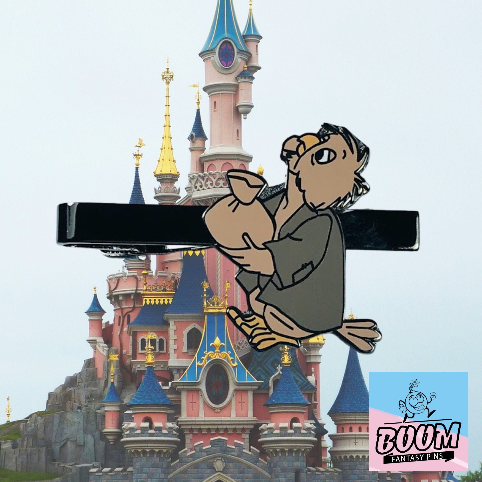 Pinza de corbata – Pájaro con bolso de Robin Hood – Disney Fantasy
