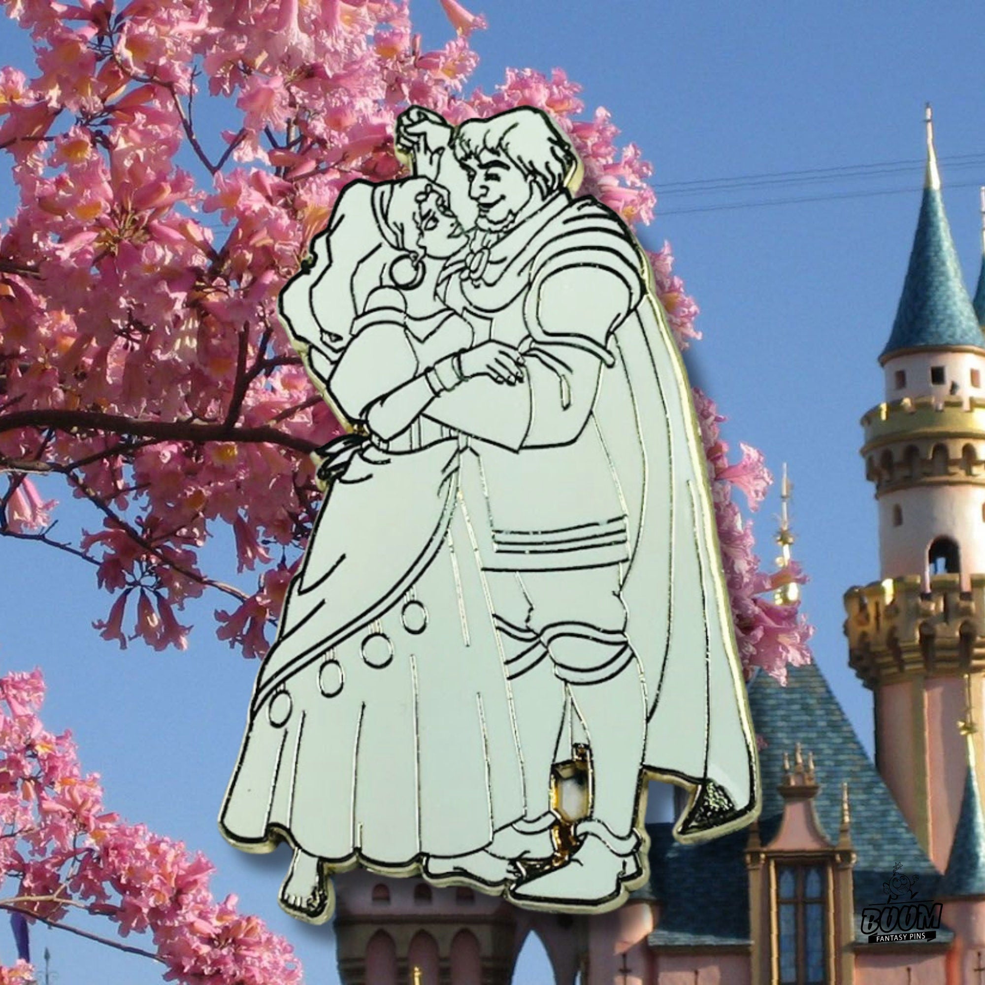 Pin's – Esmeralda et le capitaine Phoebus du Bossu de Notre-Dame – Disney Fantasy
