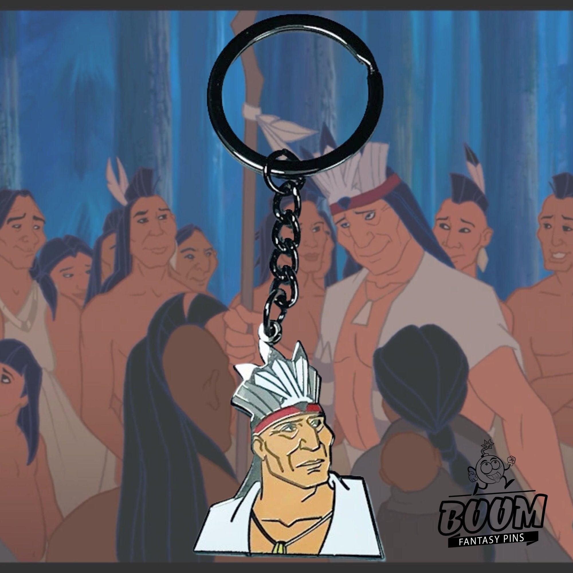 Llavero del Jefe Powhatan de Pocahontas – Disney Fantasy