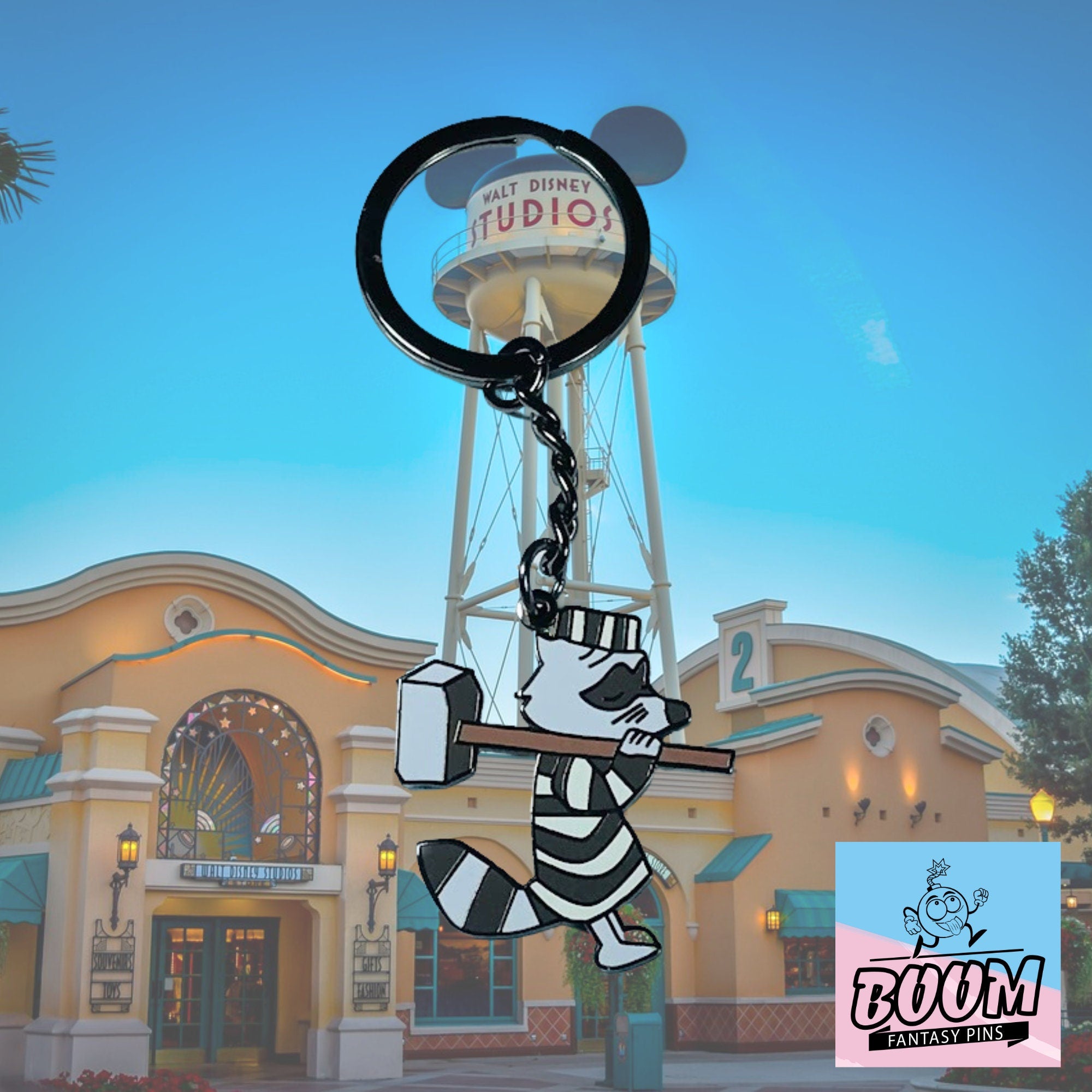 Porte-clés – Raton laveur récurrent de Robin des Bois – Disney Fantasy