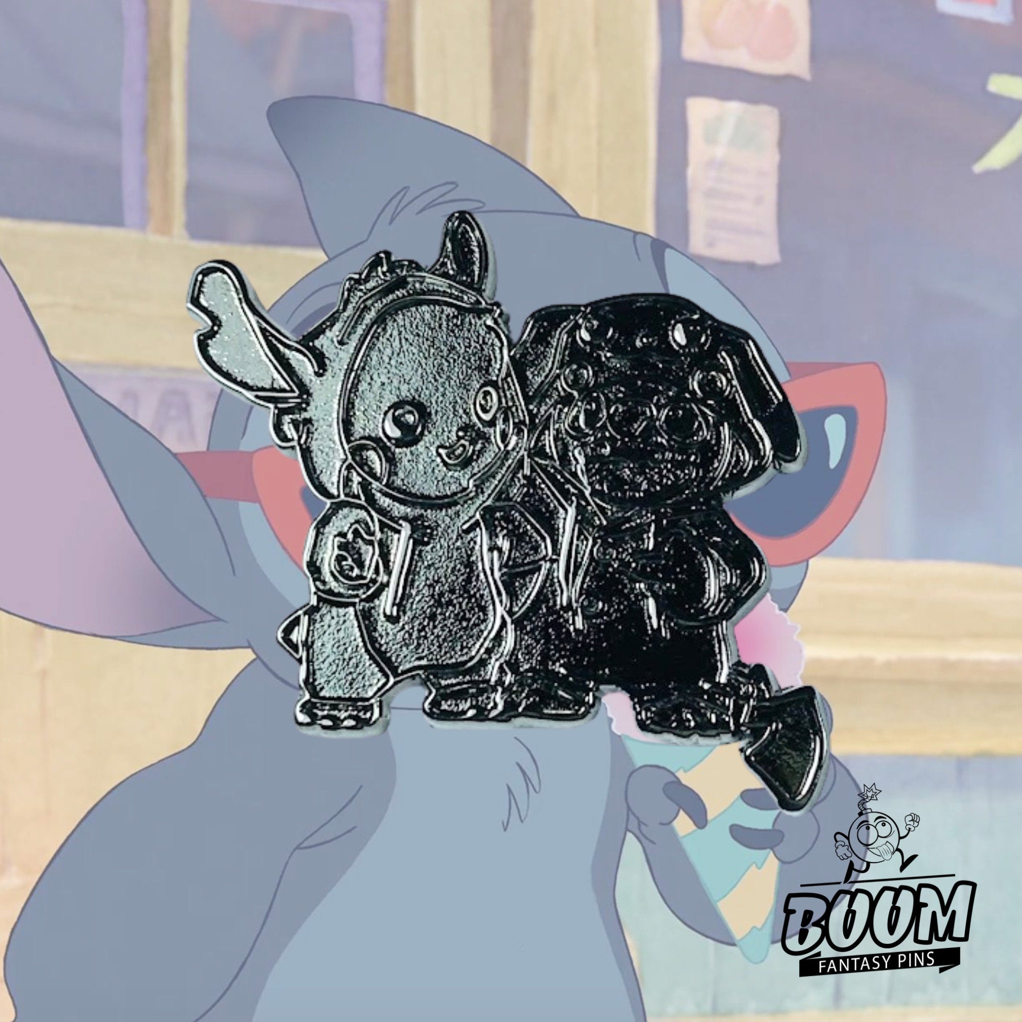 Test d'épingle - Winnie l'Ourson avec Stitch de Lilo &amp; Stitch - Disney Fantasy