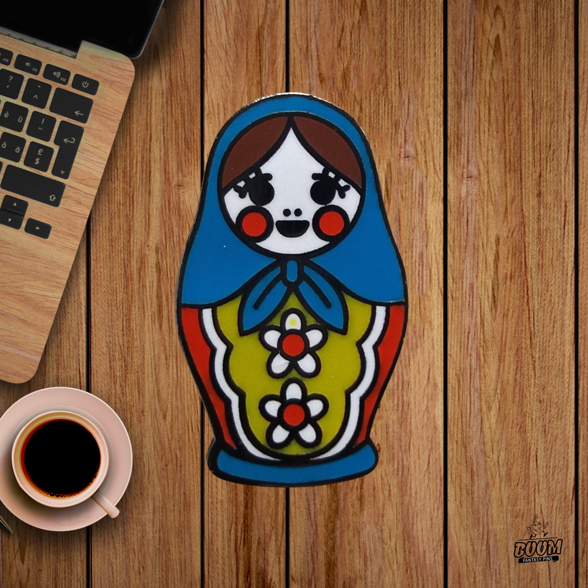 Pin – Matryoshka Doll from Russian Folklore – Russian Nesting Doll Collection