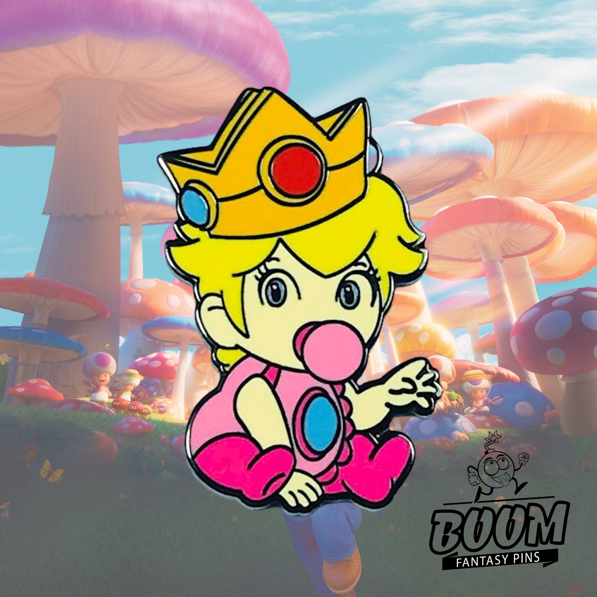 Pin's – Bébé Princesse Peach de Mario Bros – Disney Fantasy