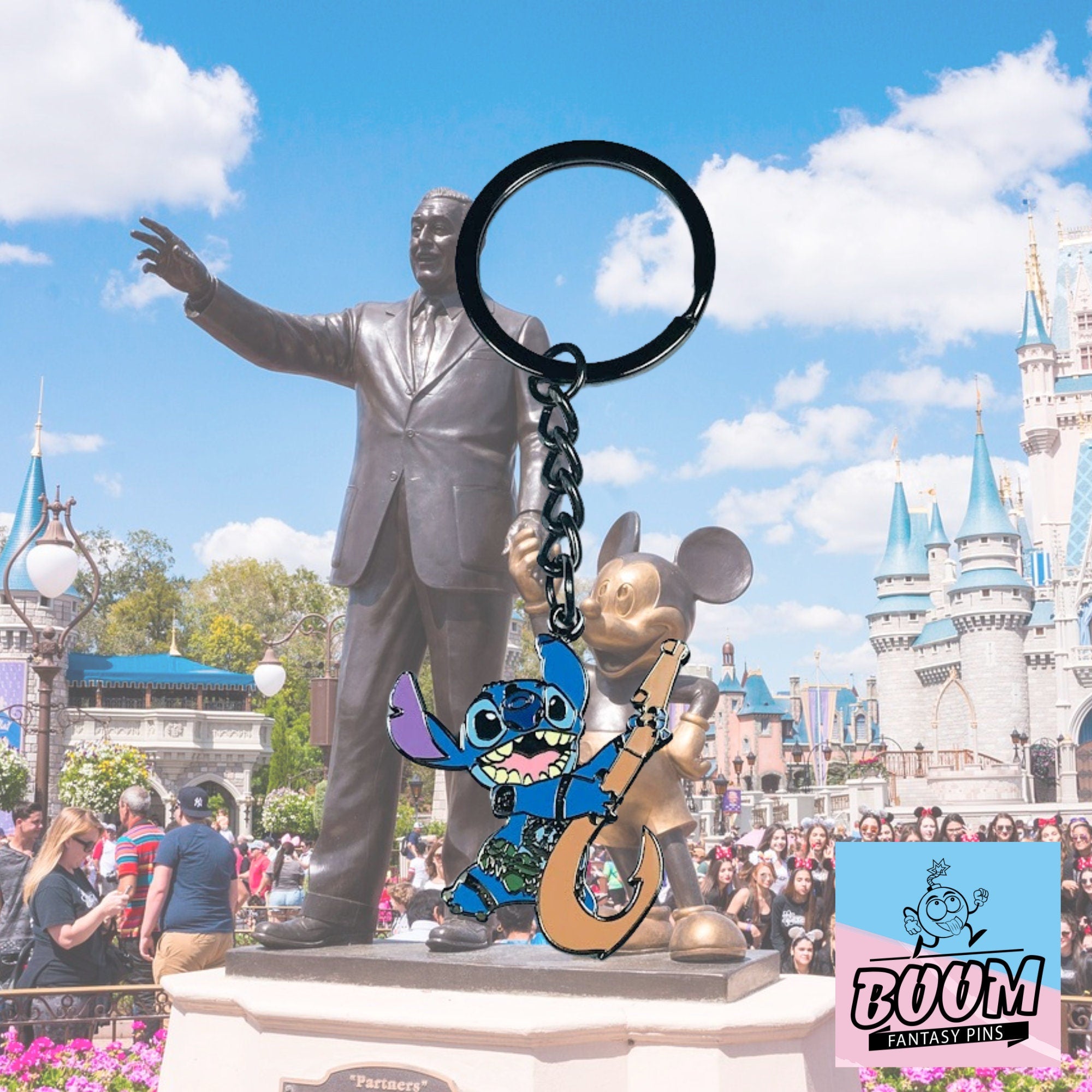 Llavero – Stitch como Maui de Lilo &amp; Stitch – Disney Fantasy