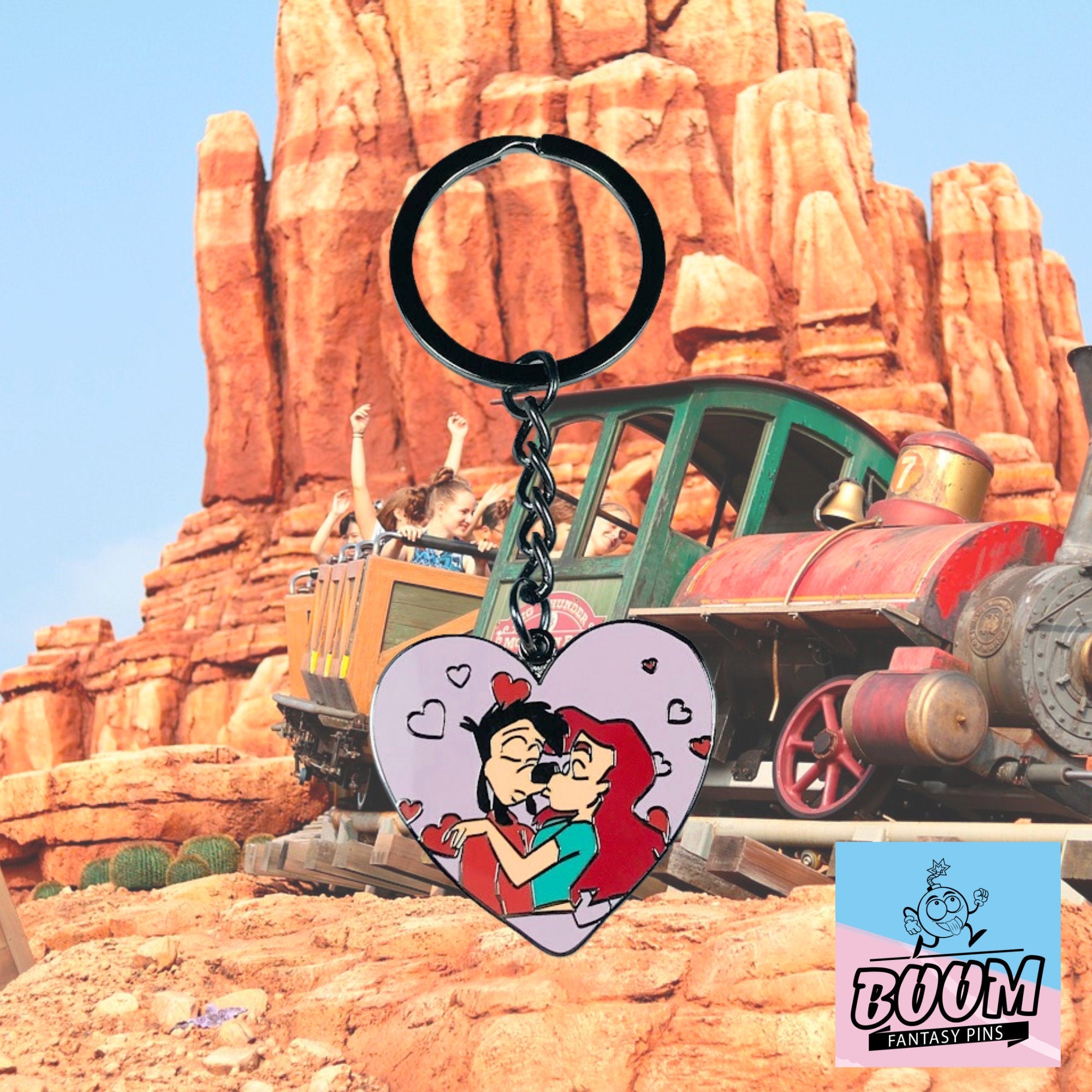 Porte-clés – Dingo et Roxanne du film Dingo et Max – Disney Fantasy