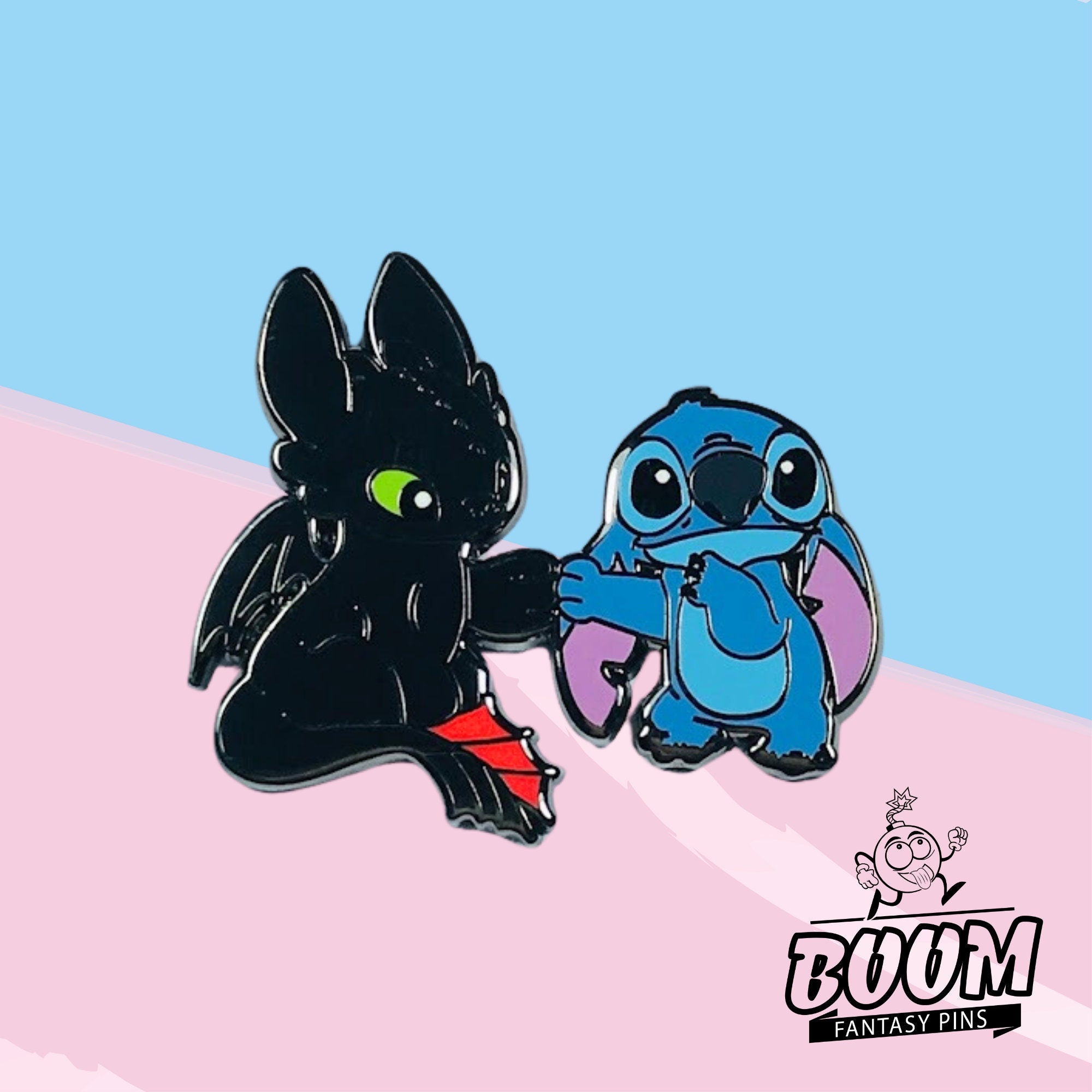 Épingle – Expérience 626 : Stitch de Lilo &amp; Stitch et Krokmou de Dragons – Disney Fantasy