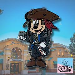 Pin – Mickey Mouse como Jack Sparrow de Piratas del Caribe – Disney Fantasy