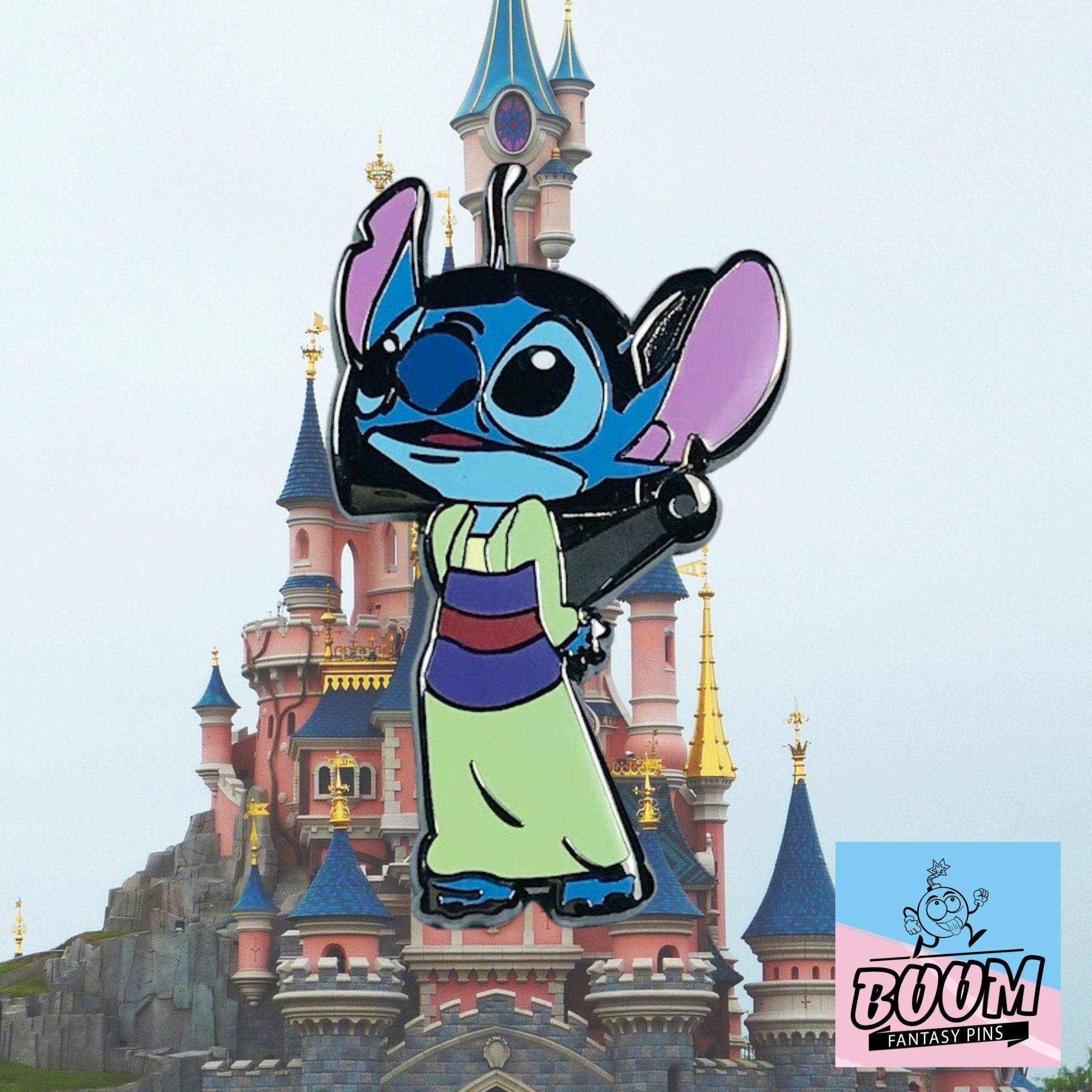 Pin's – Stitch en Mulan de Lilo &amp; Stitch – Disney Fantasy