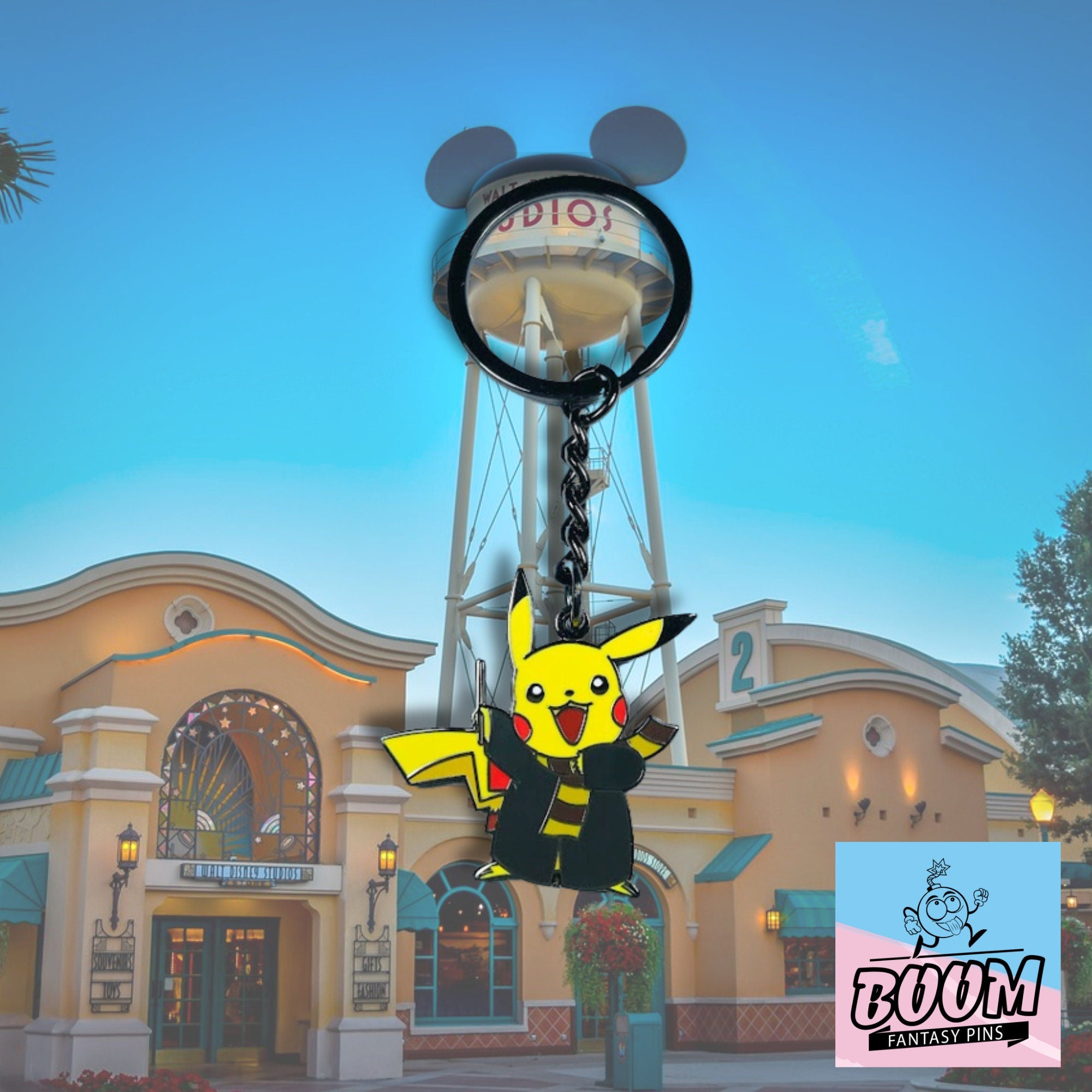 Porte-clés – Pikachu de Pokémon et Harry Potter – Disney Fantasy