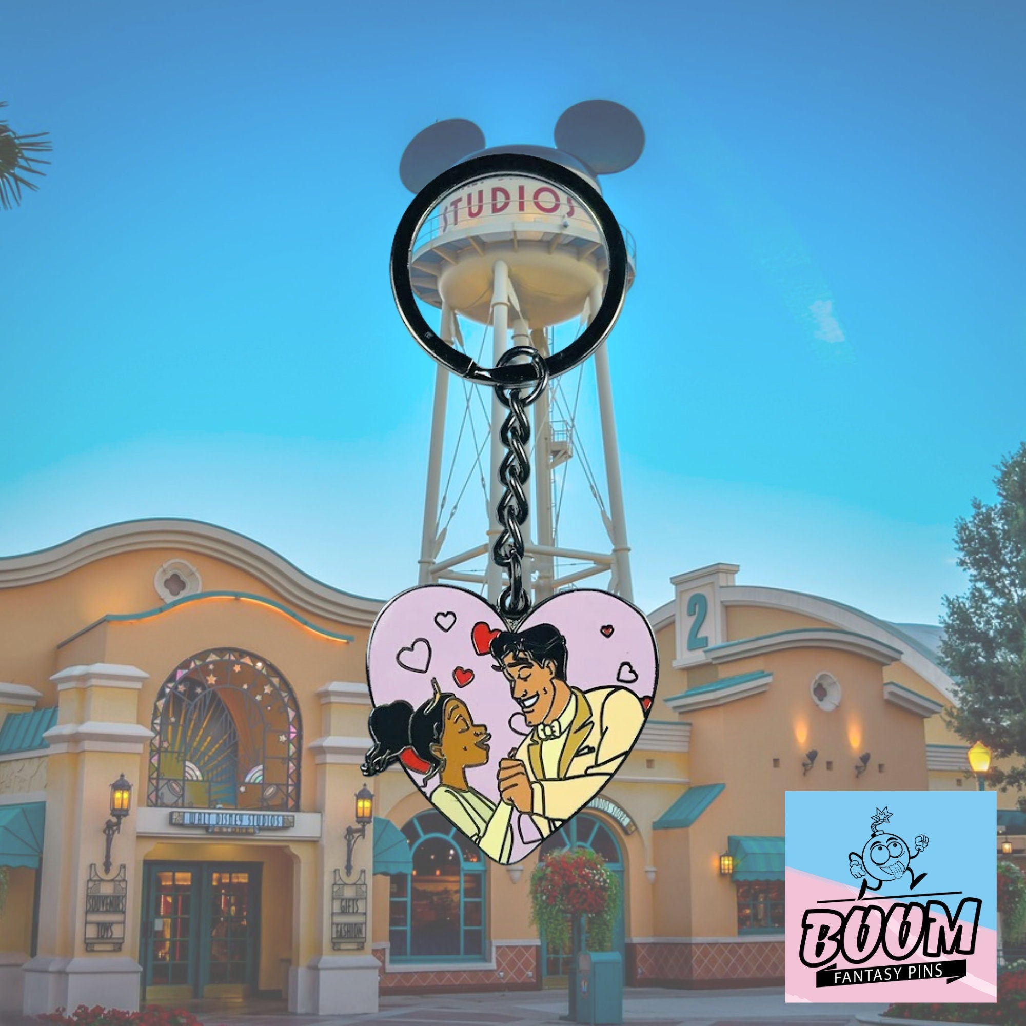 Llavero – Tiana y el Príncipe Naveen de La Princesa y el Sapo – Disney Fantasy