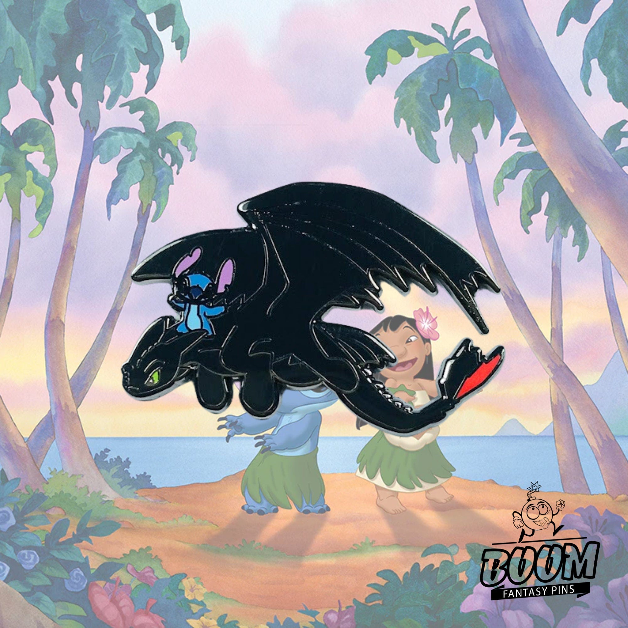 Épingle – Stitch et Krokmou de Lilo et Stitch – Disney Fantasy