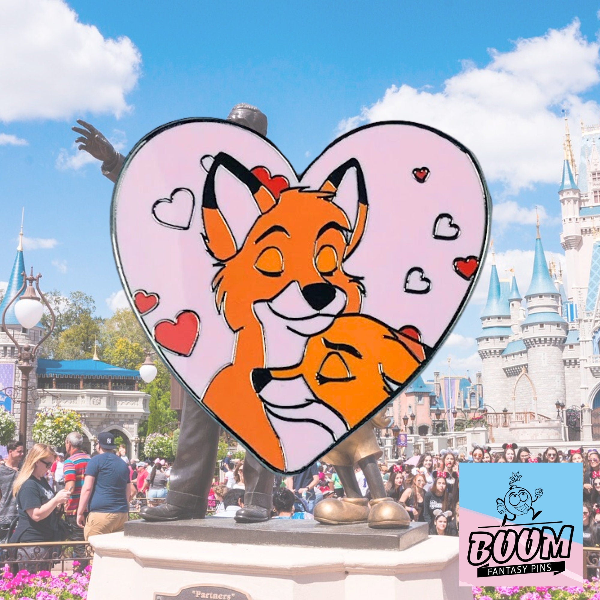 Pin's – Vixey et Tod du film Rox et Rouky de Disney Fantasy