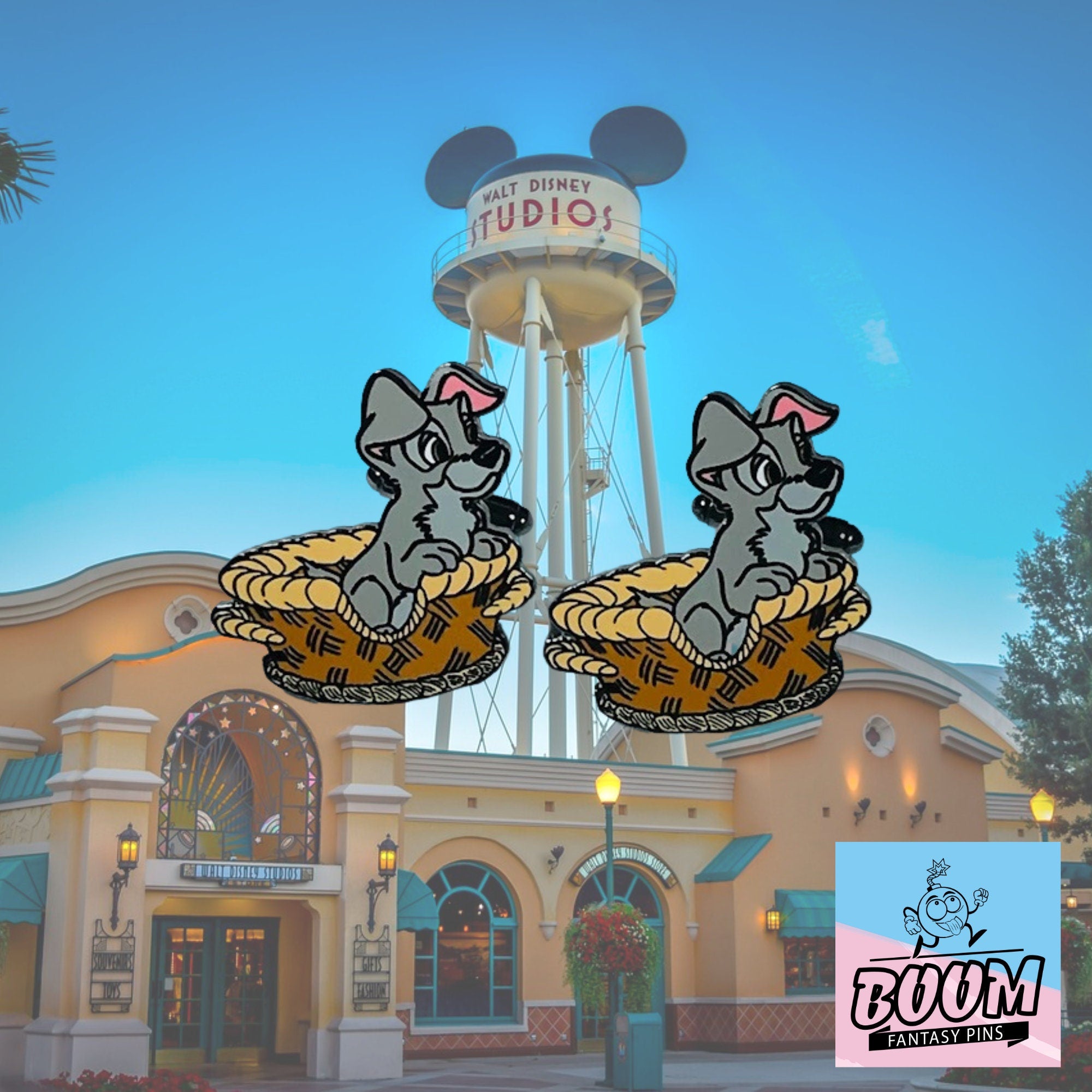 Boutons de manchette – Clochard de La Belle et le Clochard – Disney Fantasy