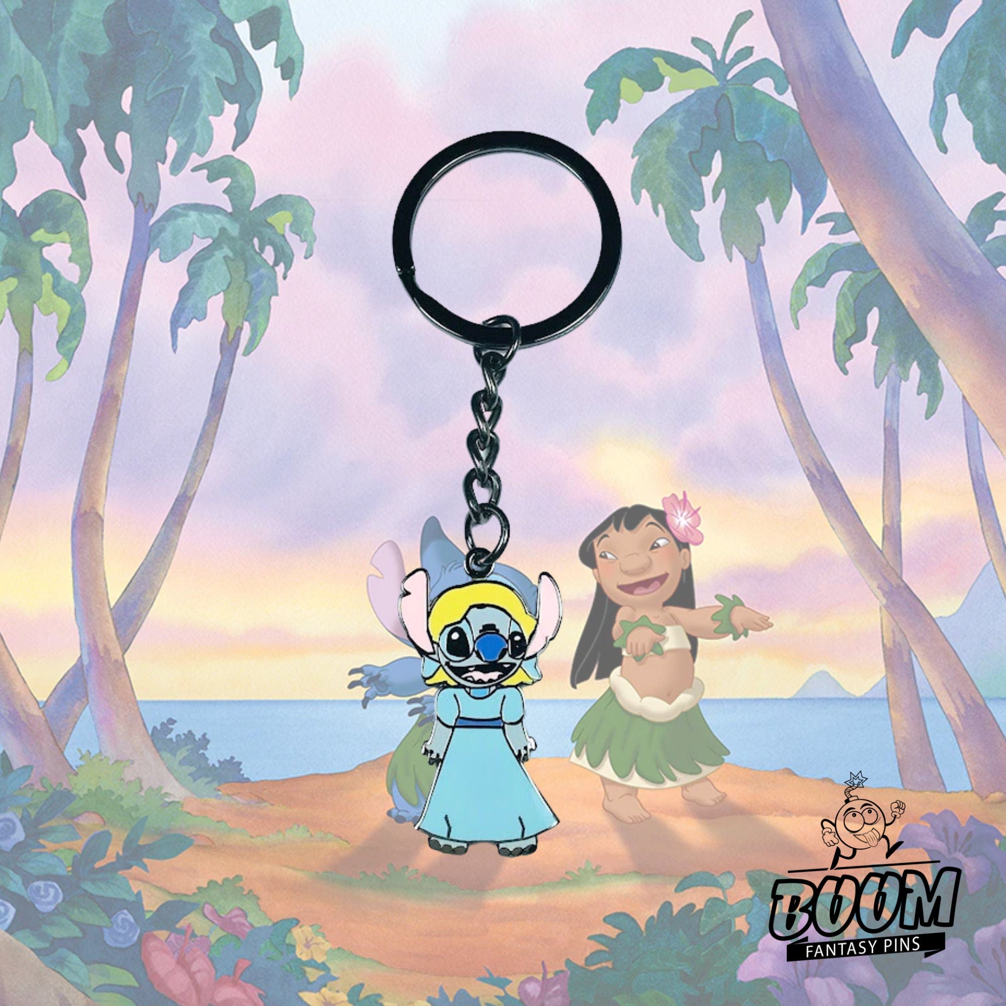 Porte-clés – Expérience 626 Stitch en Wendy de Lilo &amp; Stitch – Disney Fantasy