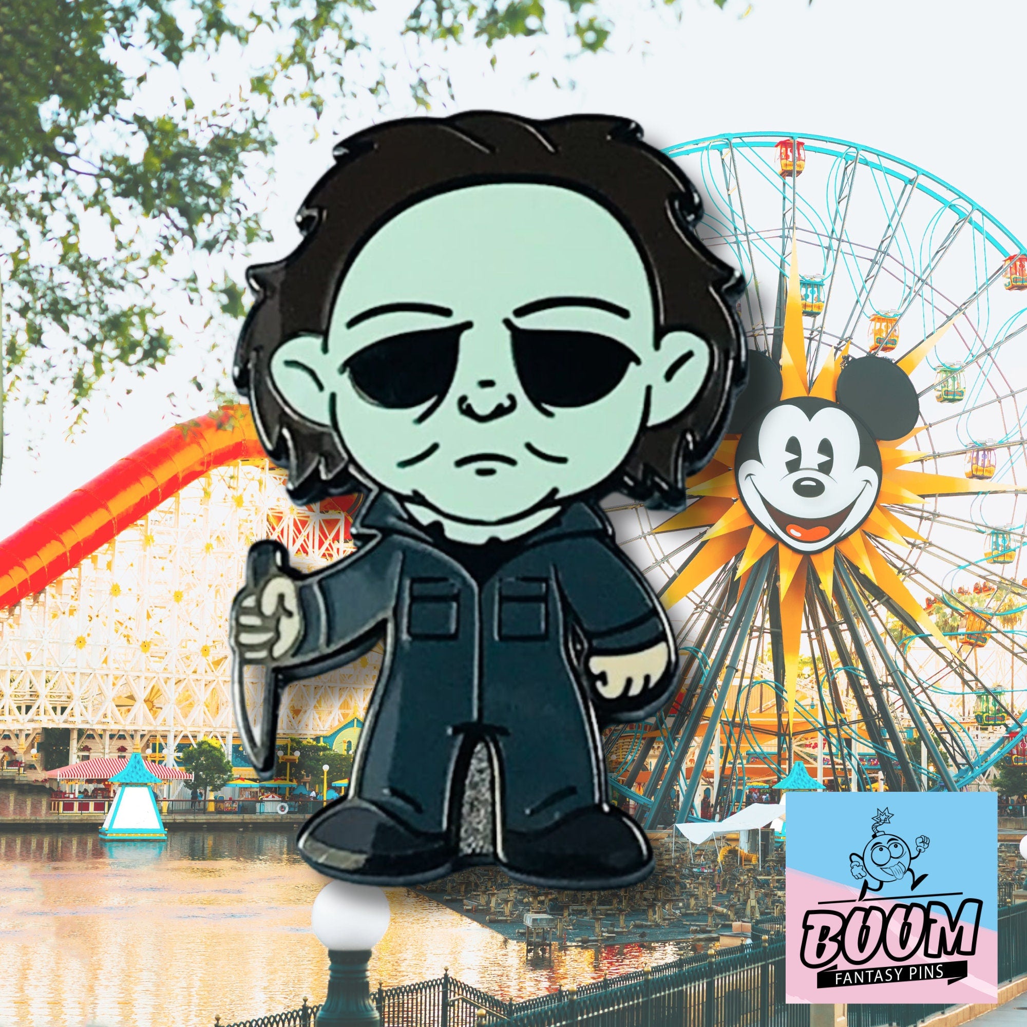 Pin de Michael Myers de Halloween – Franquicia de terror