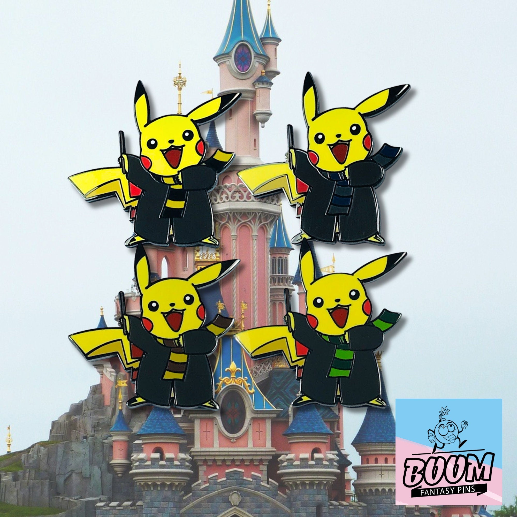 Pin – Pikachu de las casas de Pokémon y Harry Potter – Disney Fantasy