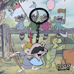 Porte-clés – Raton laveur bleu de Robin des Bois – Disney Fantasy