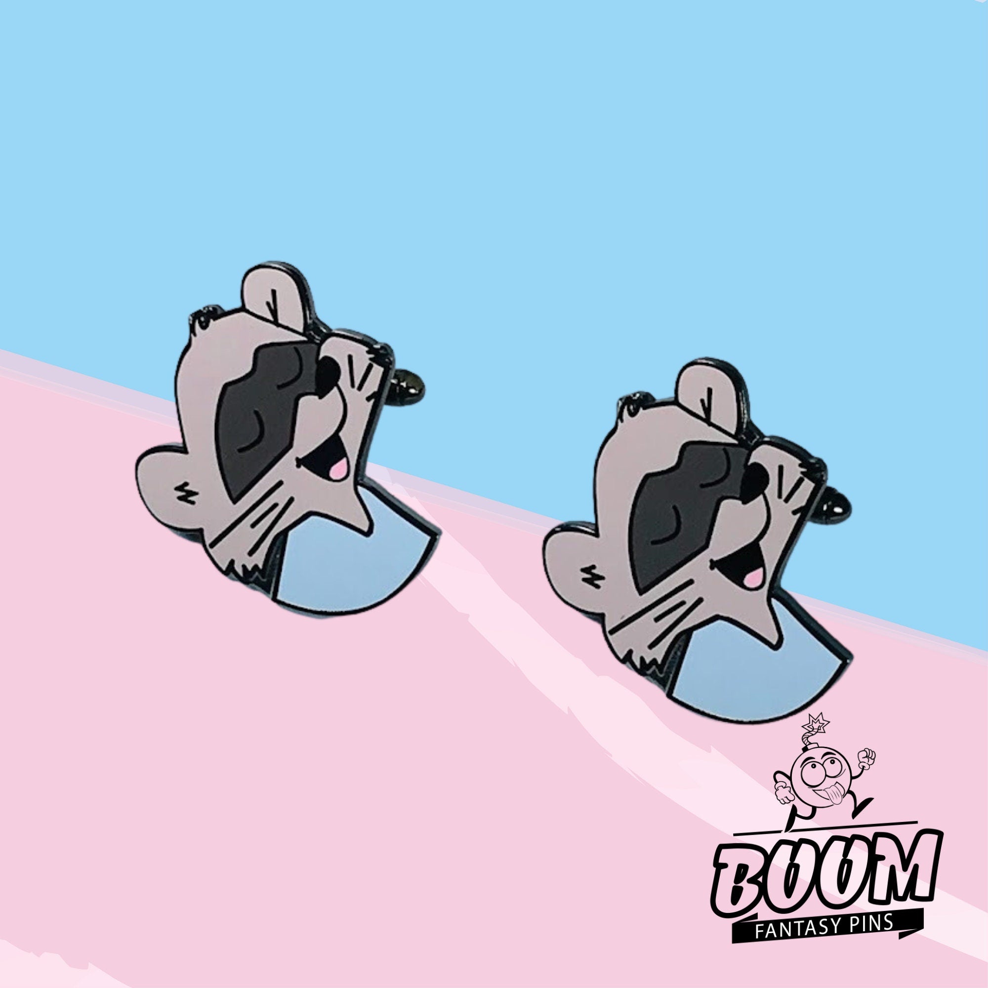 Cufflinks – Blue Raccoon from Robin Hood – Disney Fantasy