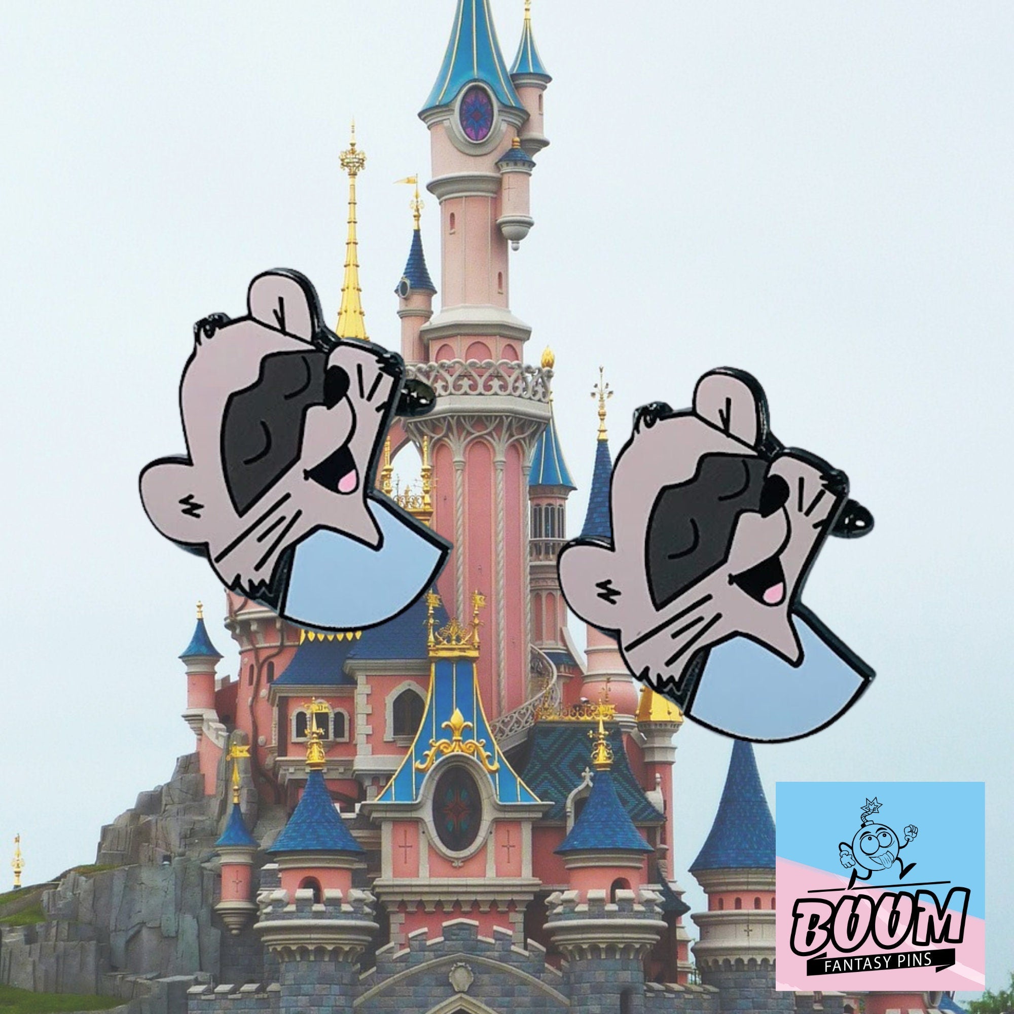 Cufflinks – Blue Raccoon from Robin Hood – Disney Fantasy