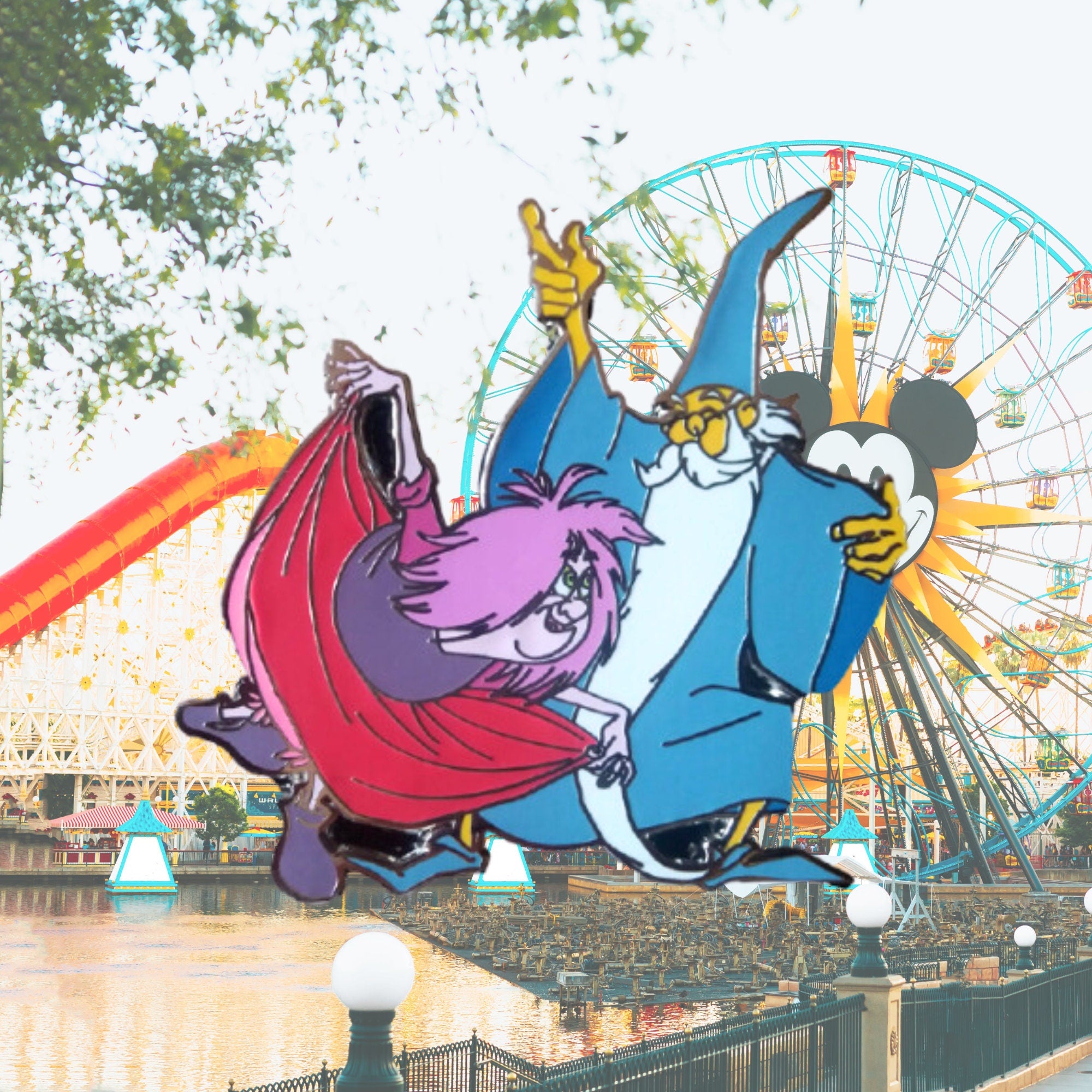 Pin's – Madame Mim et Merlin du film Merlin l'Enchanteur – Disney Fantasy