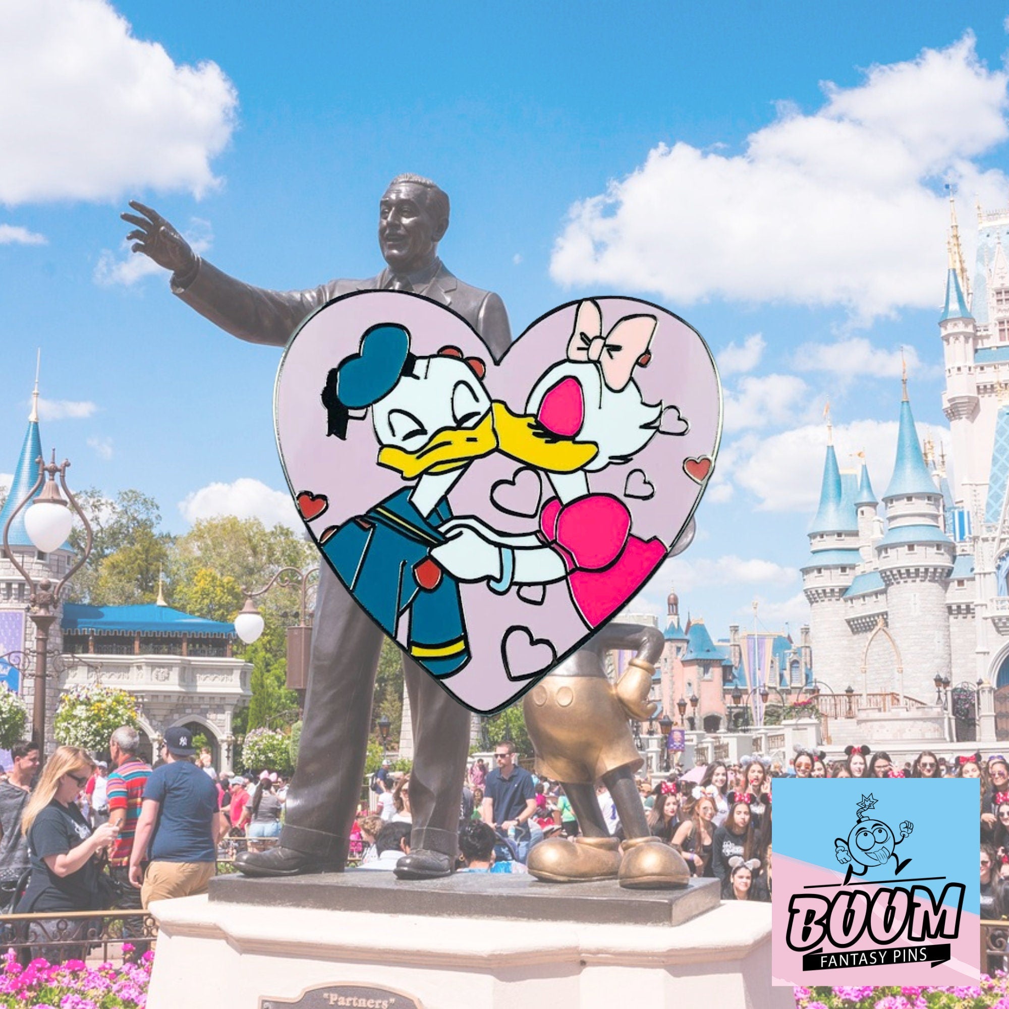 Pin – Pato Donald y Pato Daisy de El Sr. Pato sale – Disney Fantasy