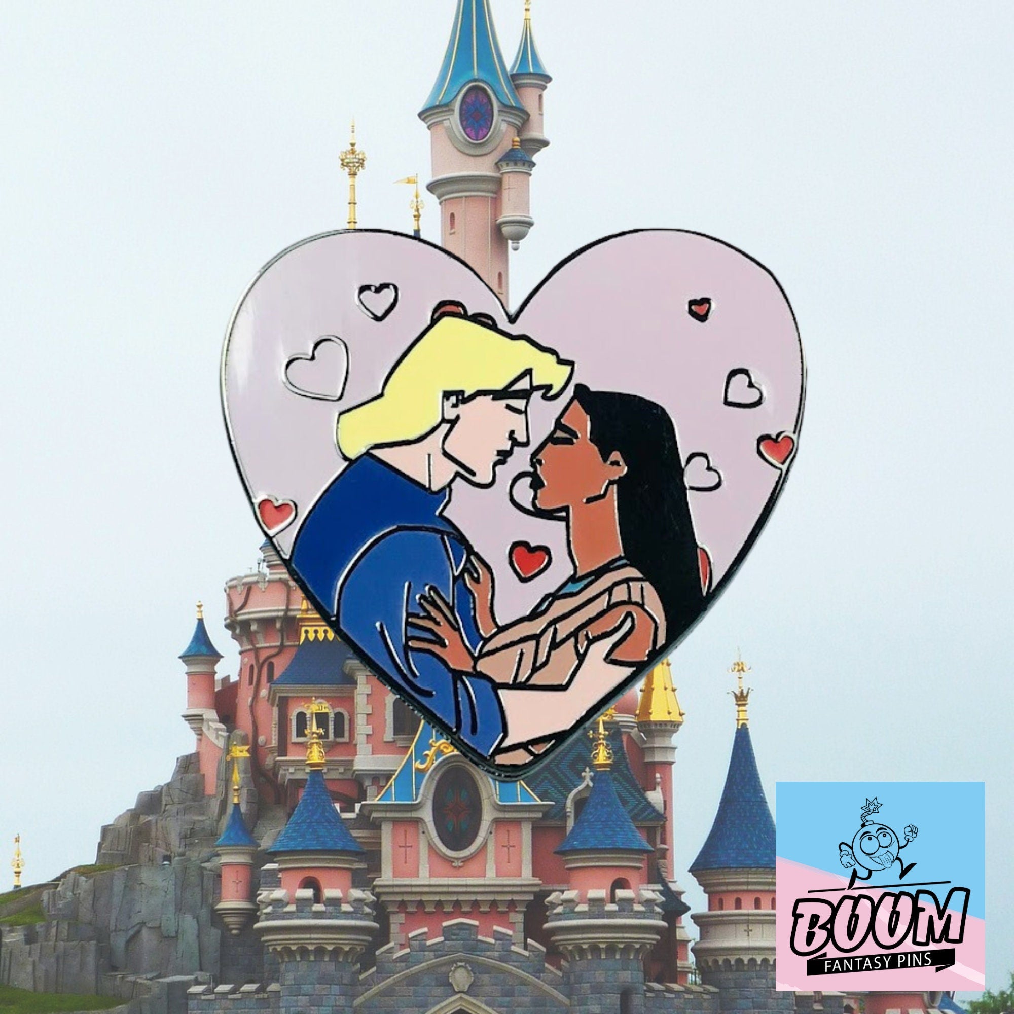 Pin's – Pocahontas et John Smith du film Pocahontas – Disney Fantasy