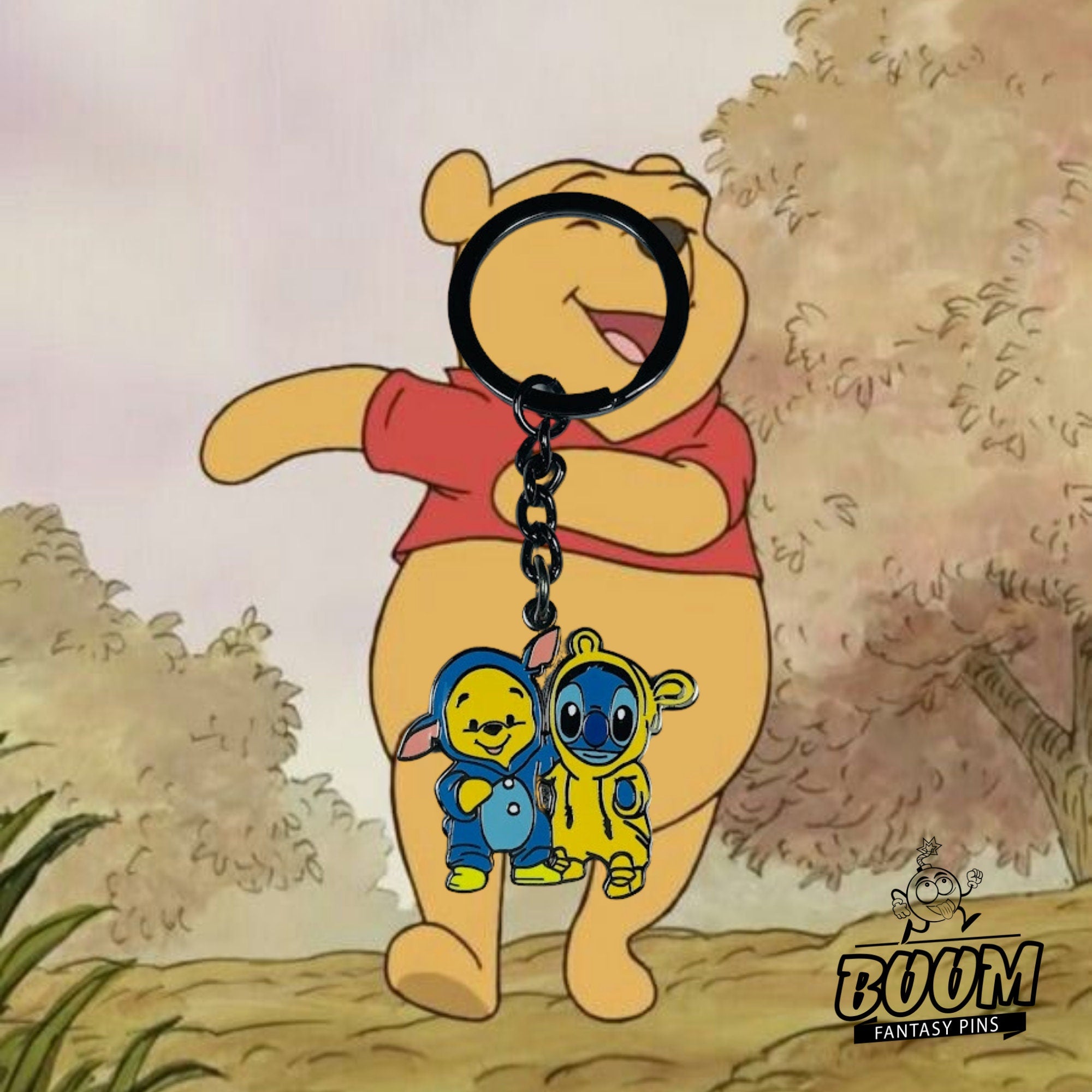 Llavero – Experimento Stitch 626 y Winnie the Pooh de Lilo &amp; Stitch y Winnie the Pooh – Disney Fantasy