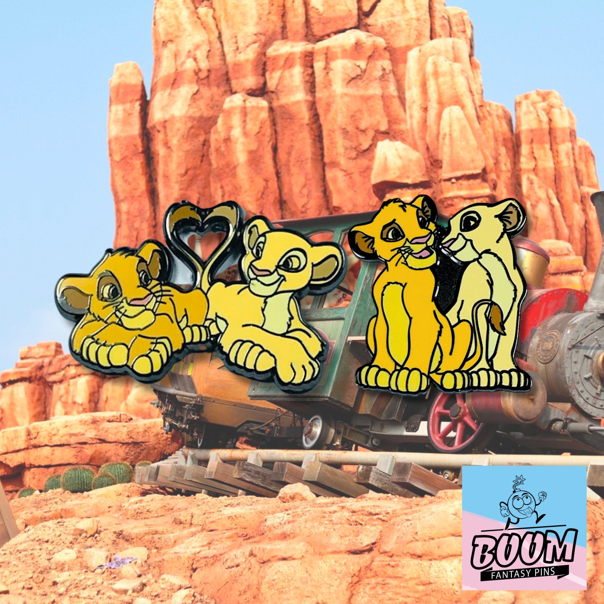 Pin – Simba y Nala de El Rey León – Disney Fantasy