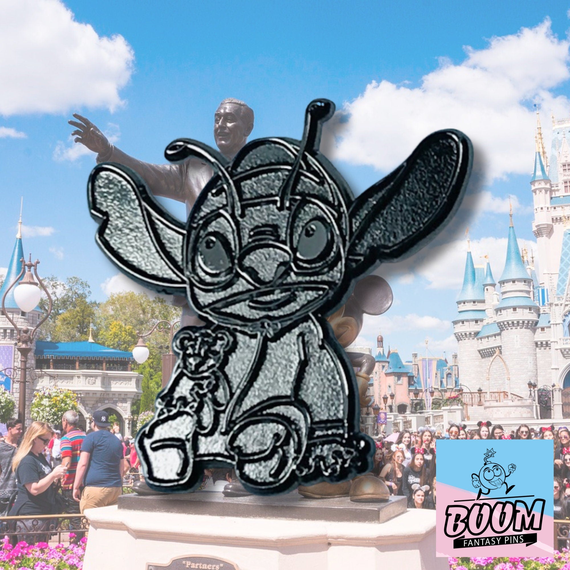 Pin – Stitch con oso de Lilo &amp; Stitch – Disney Fantasy