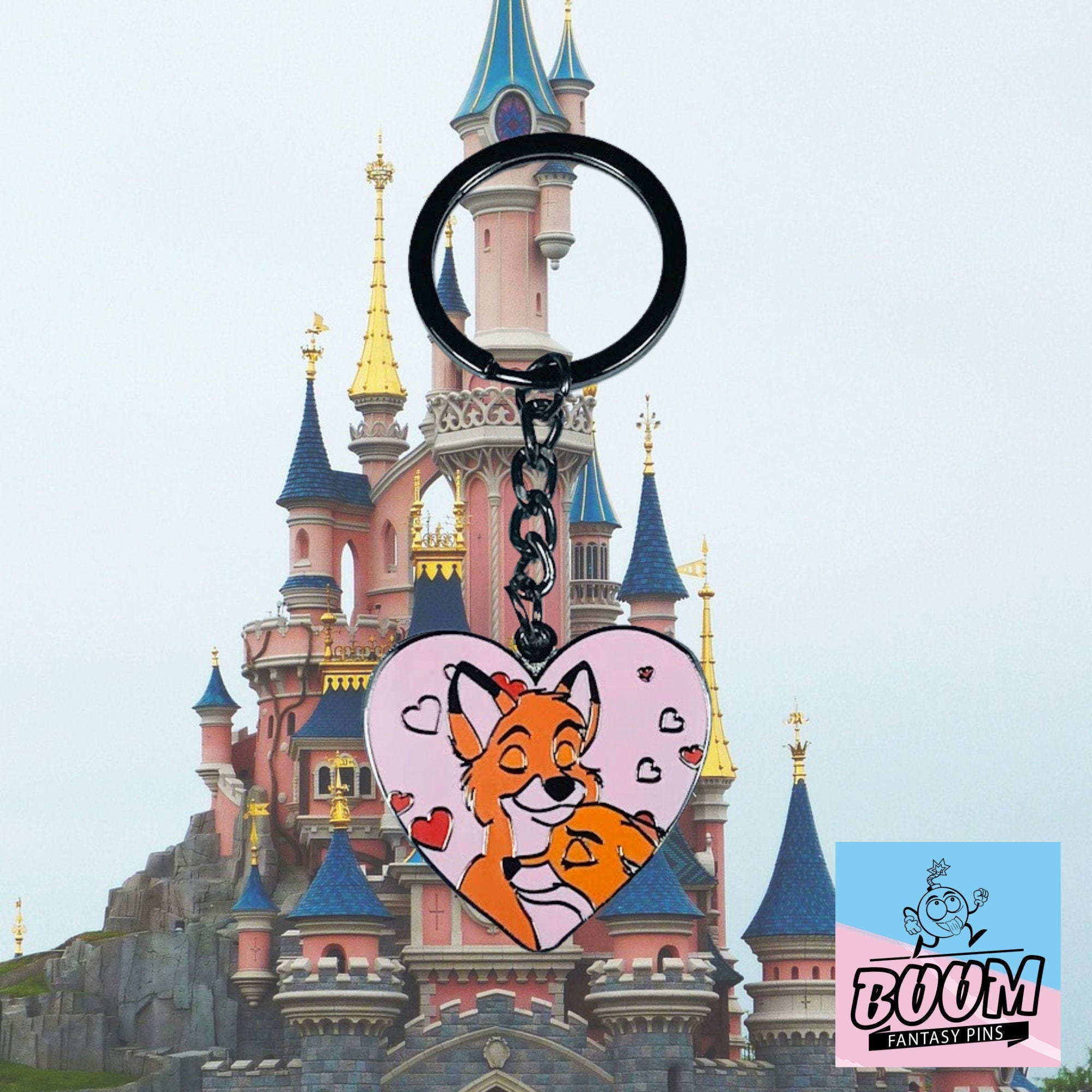 Porte-clés – Vixey et Tod du film Rox et Rouky – Disney Fantasy