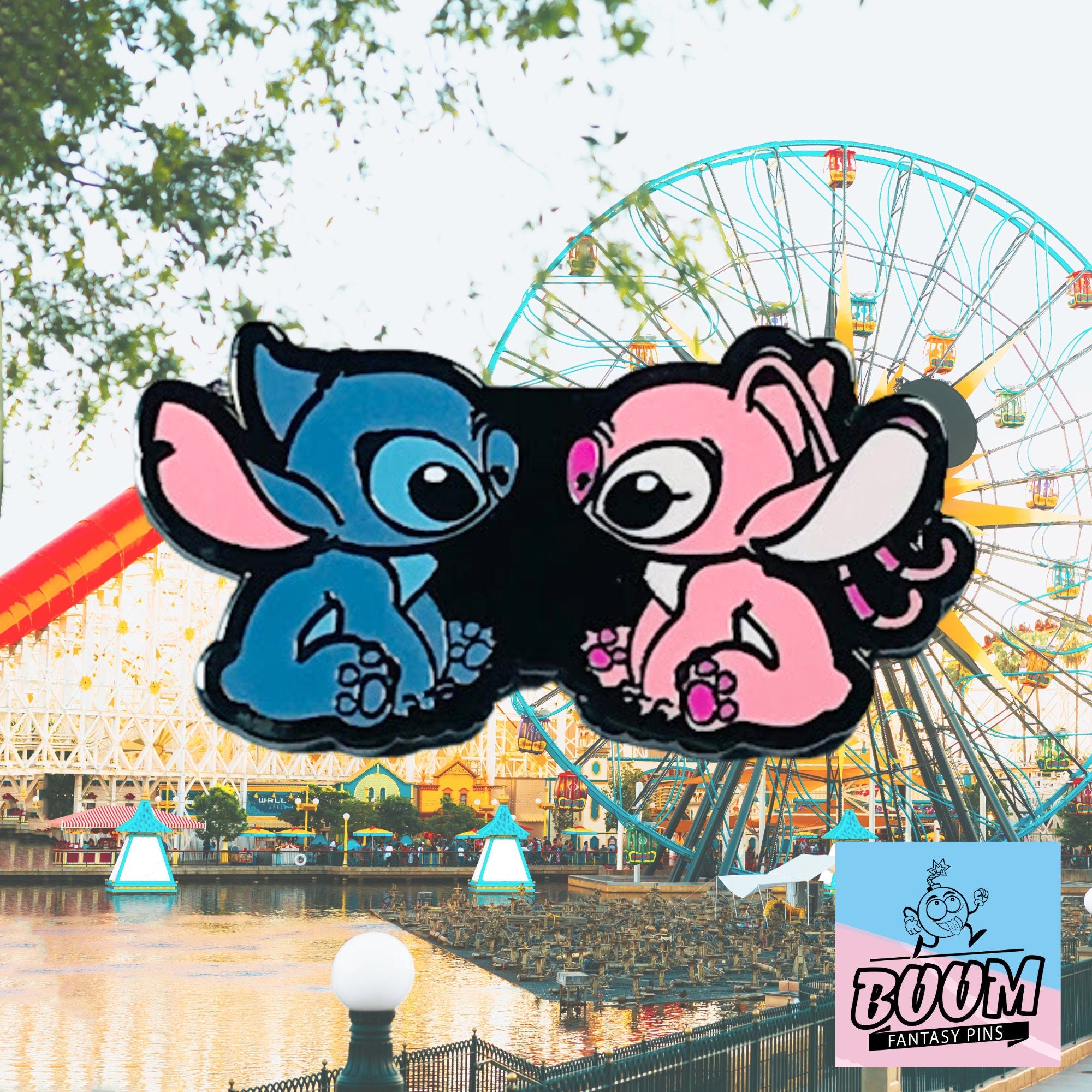 Pin – Stitch y Ángel de Lilo &amp; Stitch – Disney Fantasy