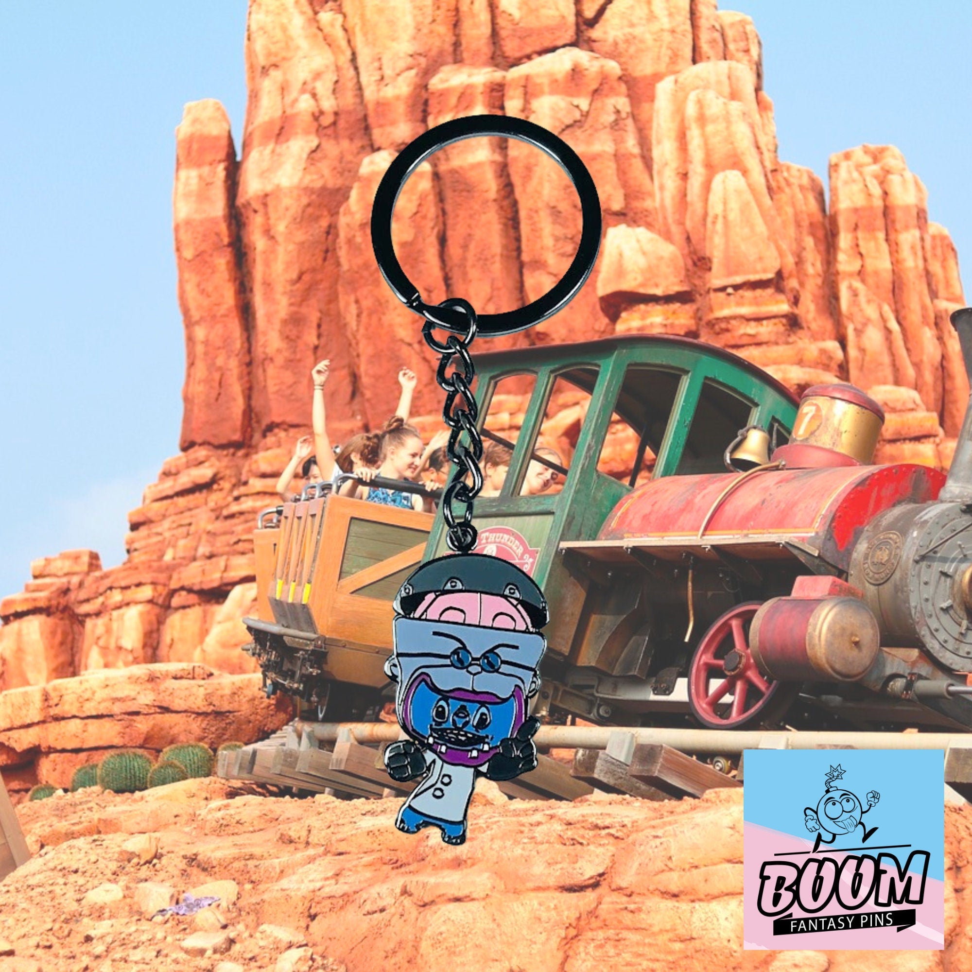 Porte-clés – Stitch de l'expérience 626 en Dr Finkelstein de Lilo &amp; Stitch – Disney Fantasy