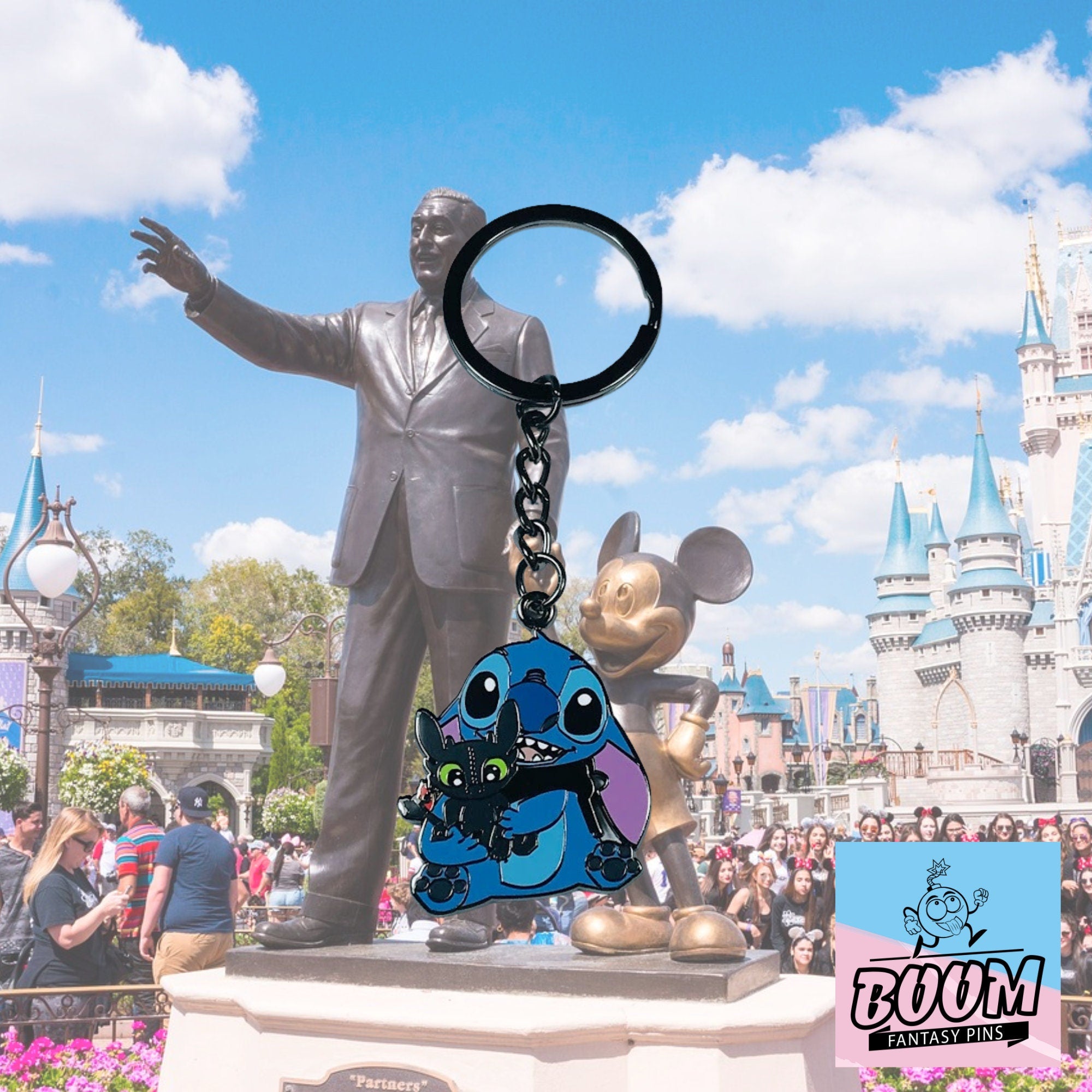 Llavero – Experimento 626 Stitch y Desdentao de Lilo y Stitch – Disney Fantasy