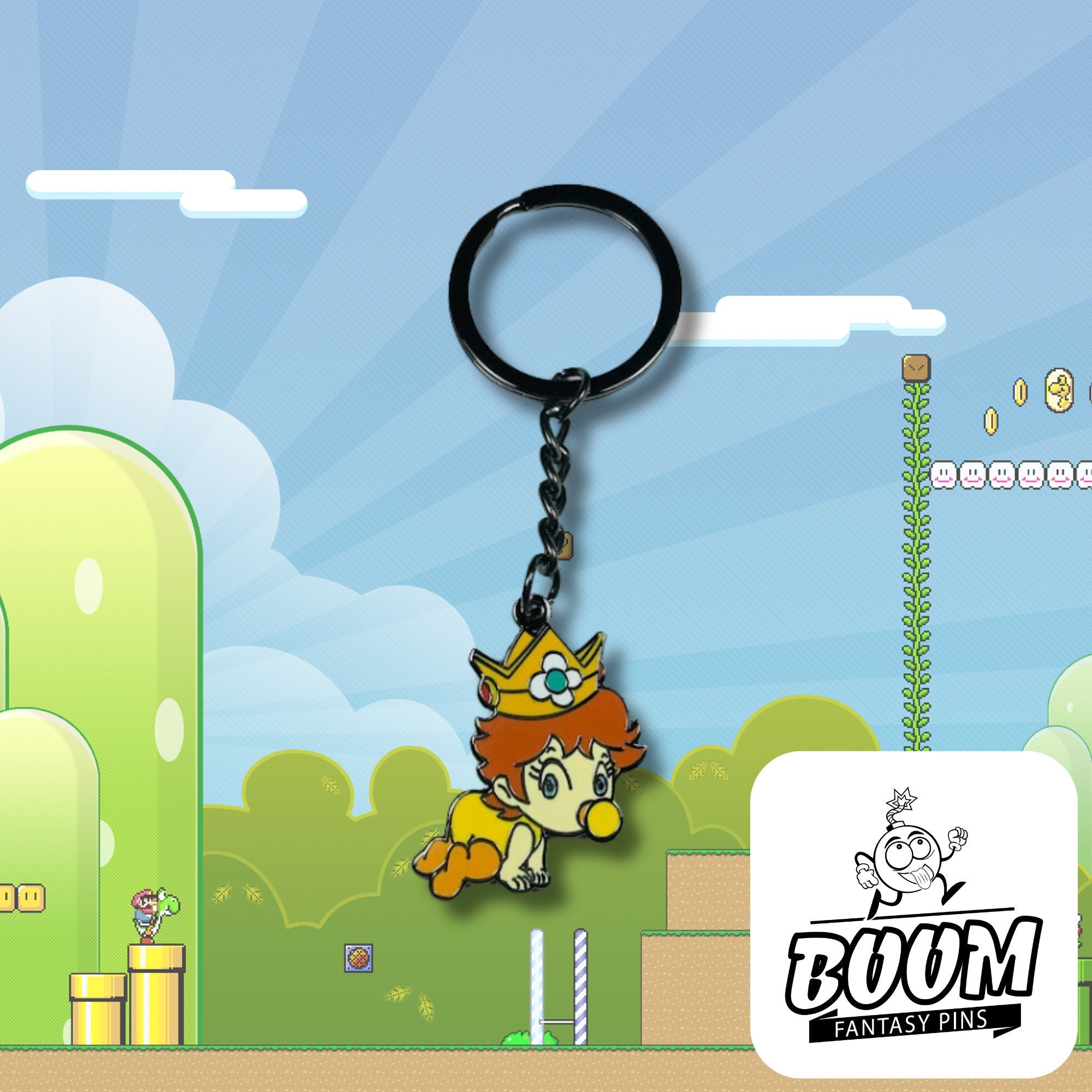 Keychain – Princess Daisy from Super Mario Bros – Disney Fantasy