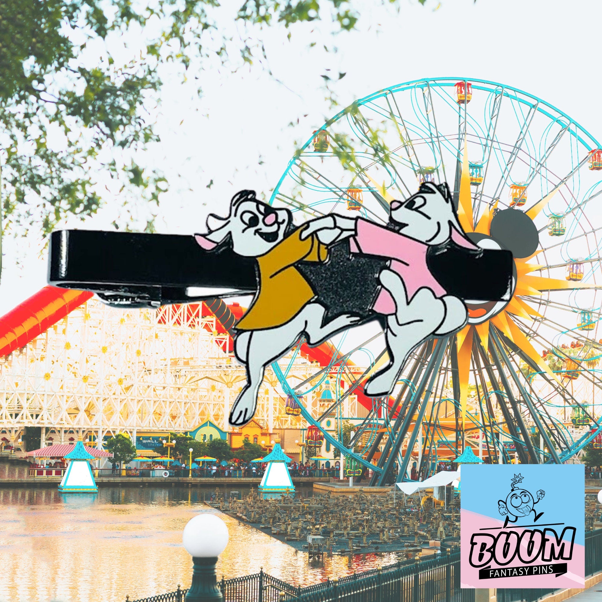 Pinza de corbata – Skippy Yellow y Sis Bunny de Robin Hood – Disney Fantasy