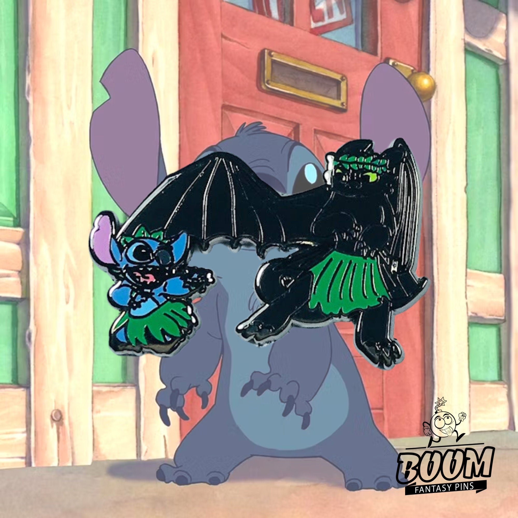 Pin – Stitch y Desdentao de Lilo y Stitch – Disney Fantasy