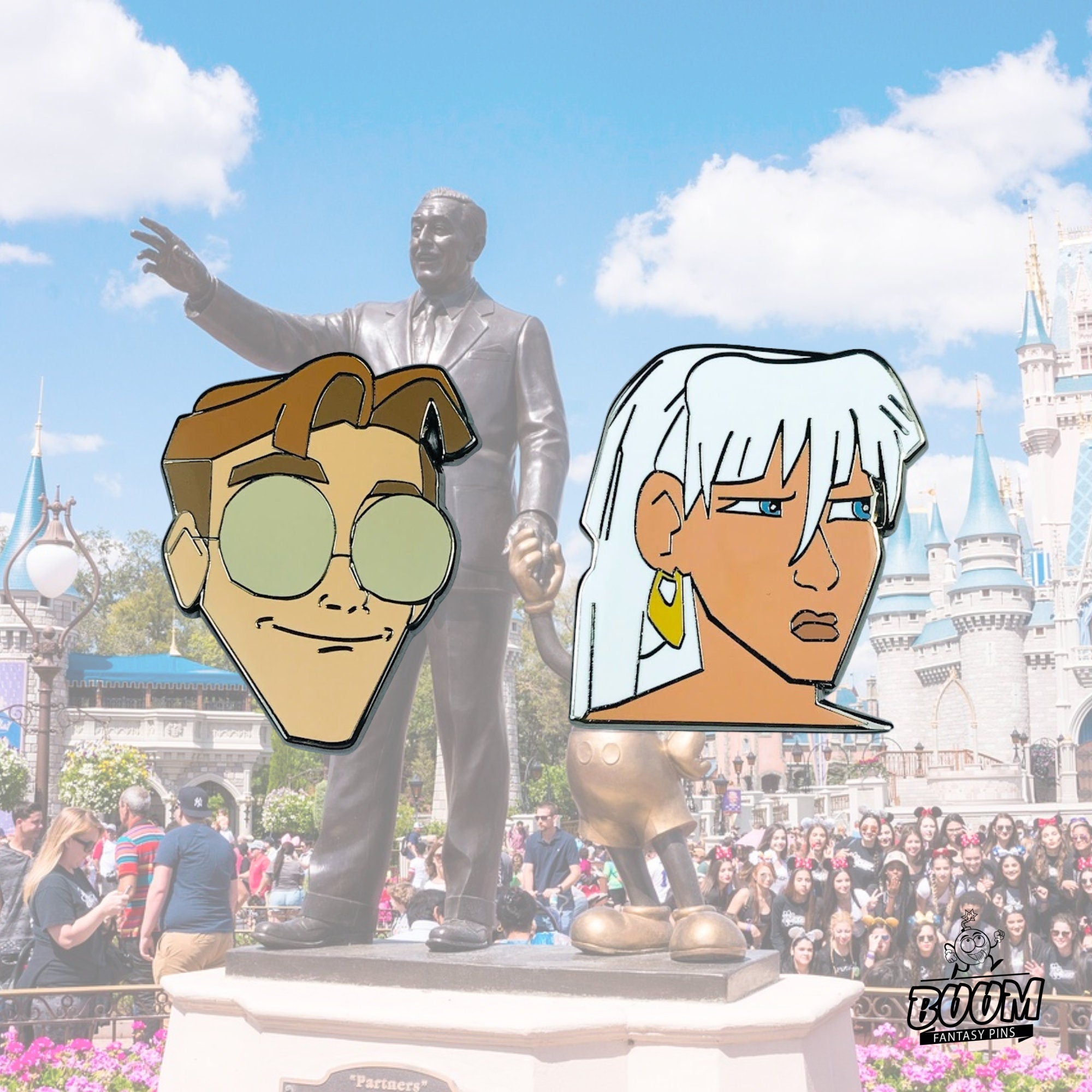 Pin – Milo Thatch and Princess Kida from Atlantis The Lost Empire – Disney Fantasy