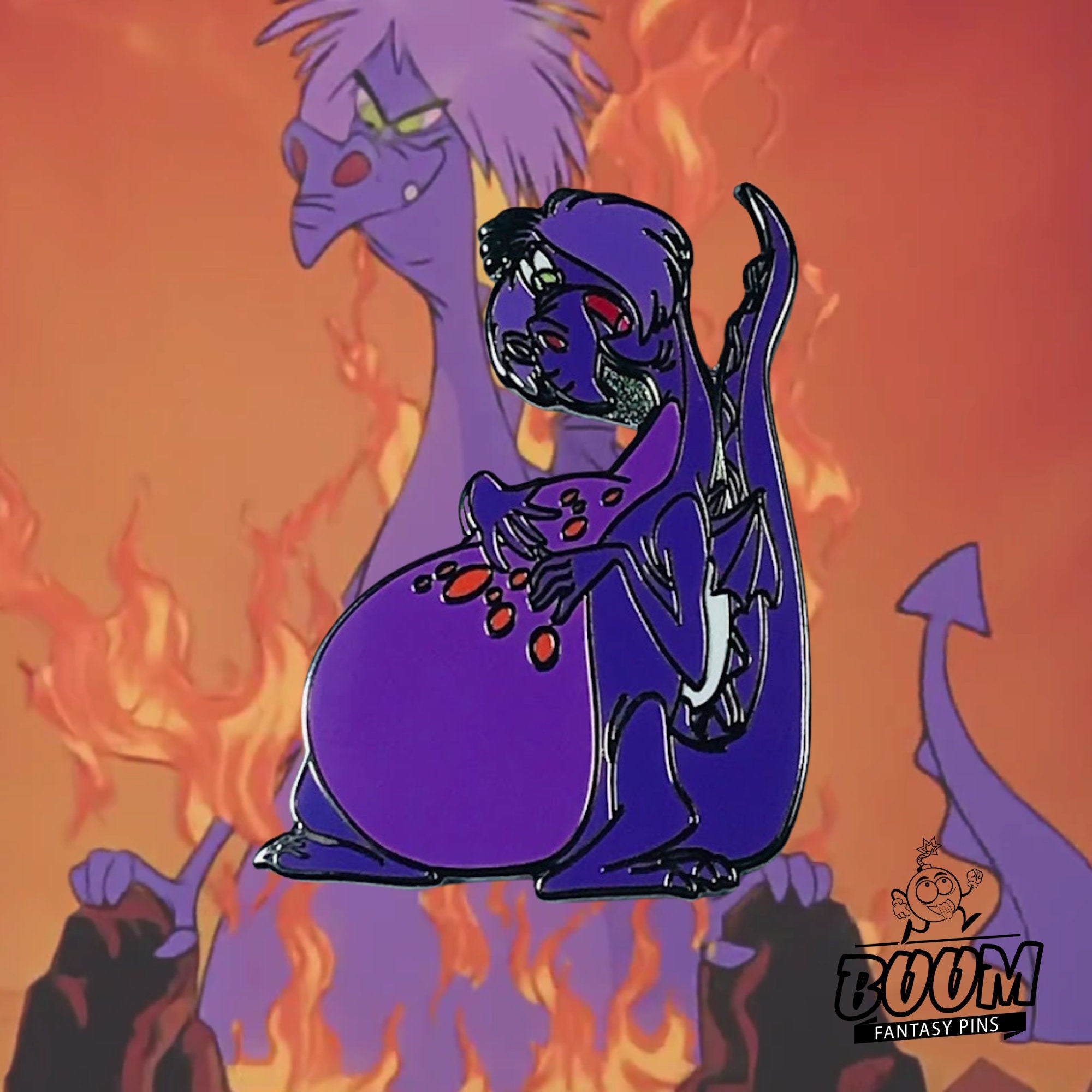 Pin's – Madame Mim en dragon du film Merlin l'Enchanteur – Disney Fantasy