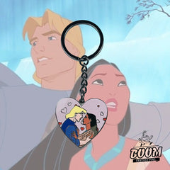 Porte-clés – Pocahontas et le capitaine John Smith du film Pocahontas – Disney Fantasy