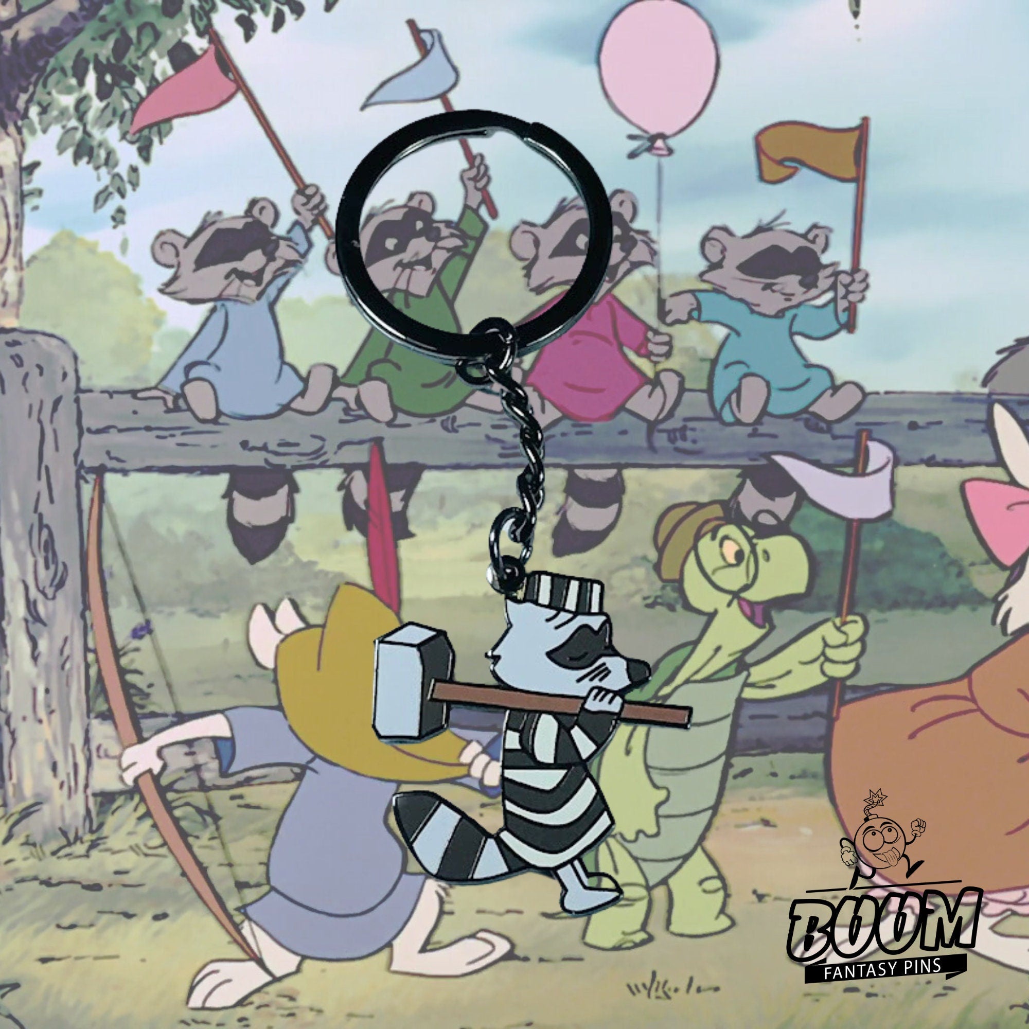 Porte-clés – Raton laveur récurrent de Robin des Bois – Disney Fantasy