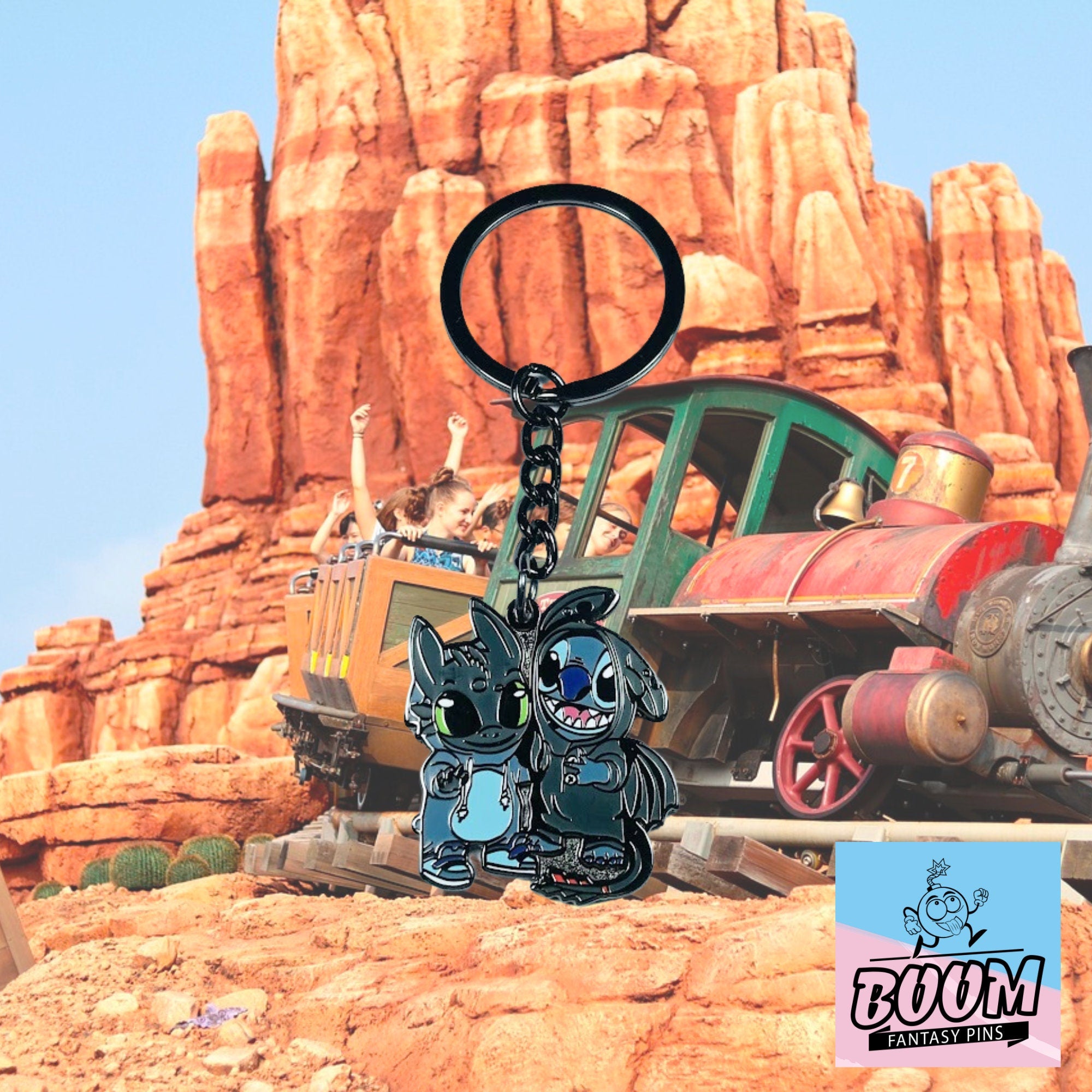 Llavero – Experimento 626 Stitch y Desdentao de Lilo y Stitch – Disney Fantasy