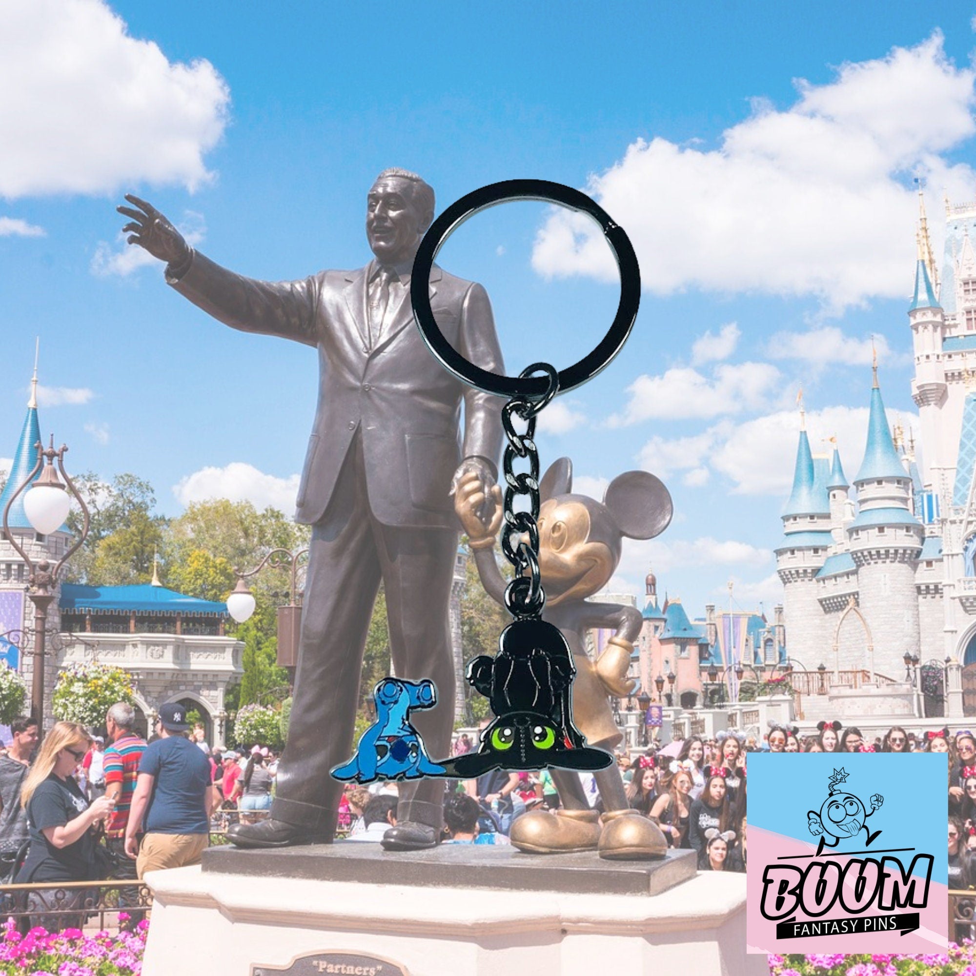 Llavero – Experimento 626 Stitch y Desdentao de Lilo y Stitch – Disney Fantasy